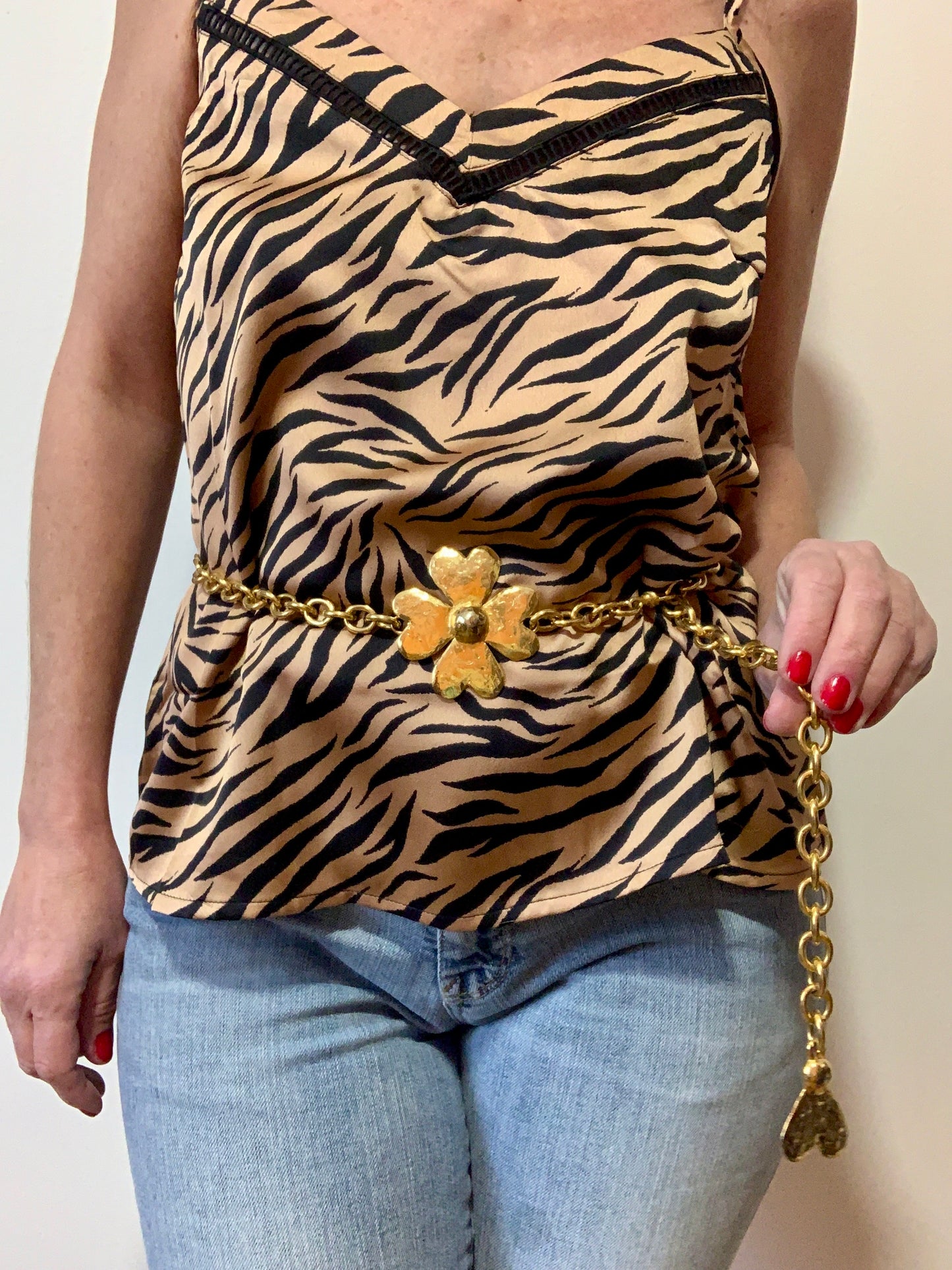 Ceinture chaine métal Sonia Rykiel Vintage 1990