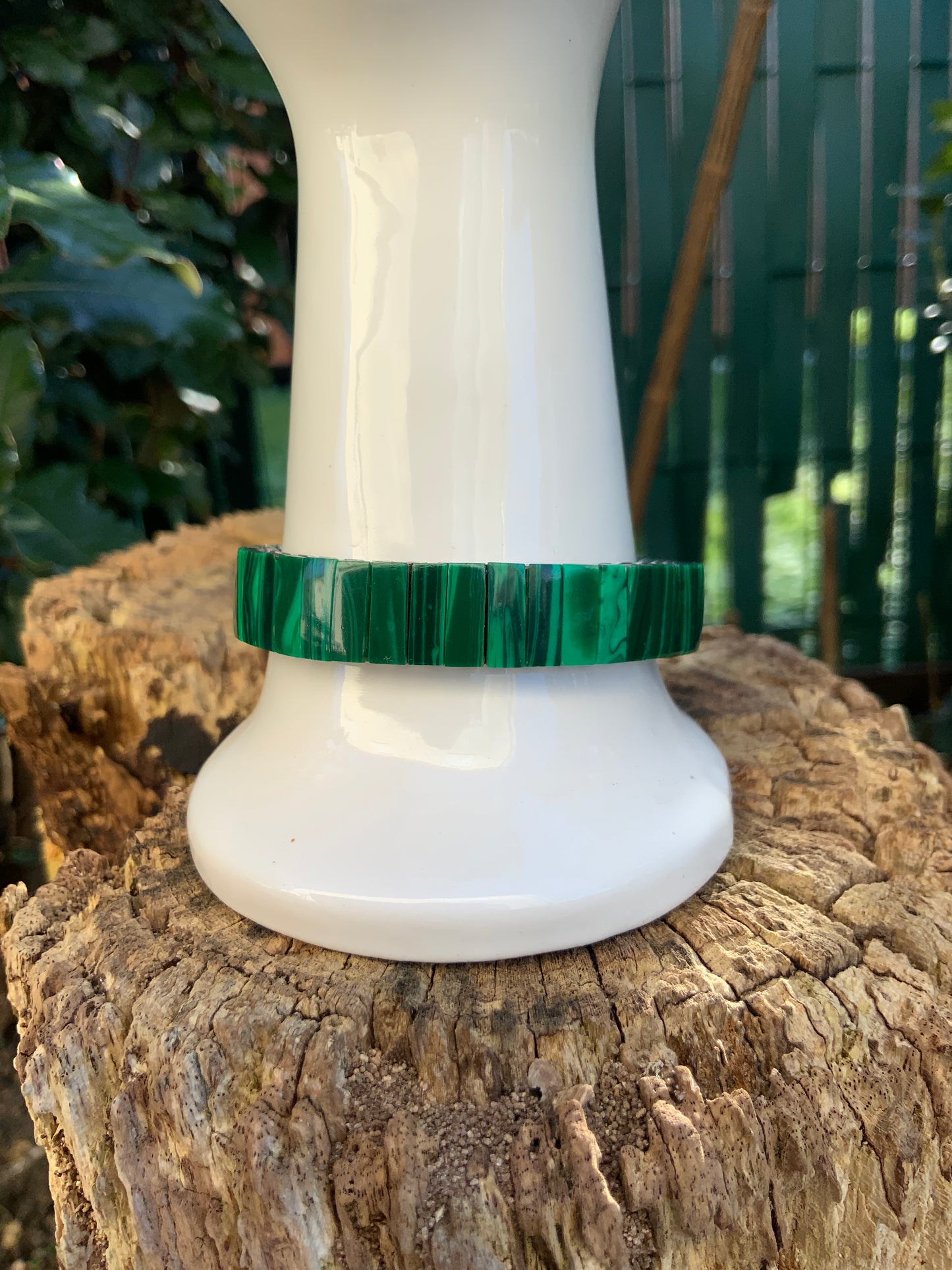 Bracelet Vintage Pierres Malachite