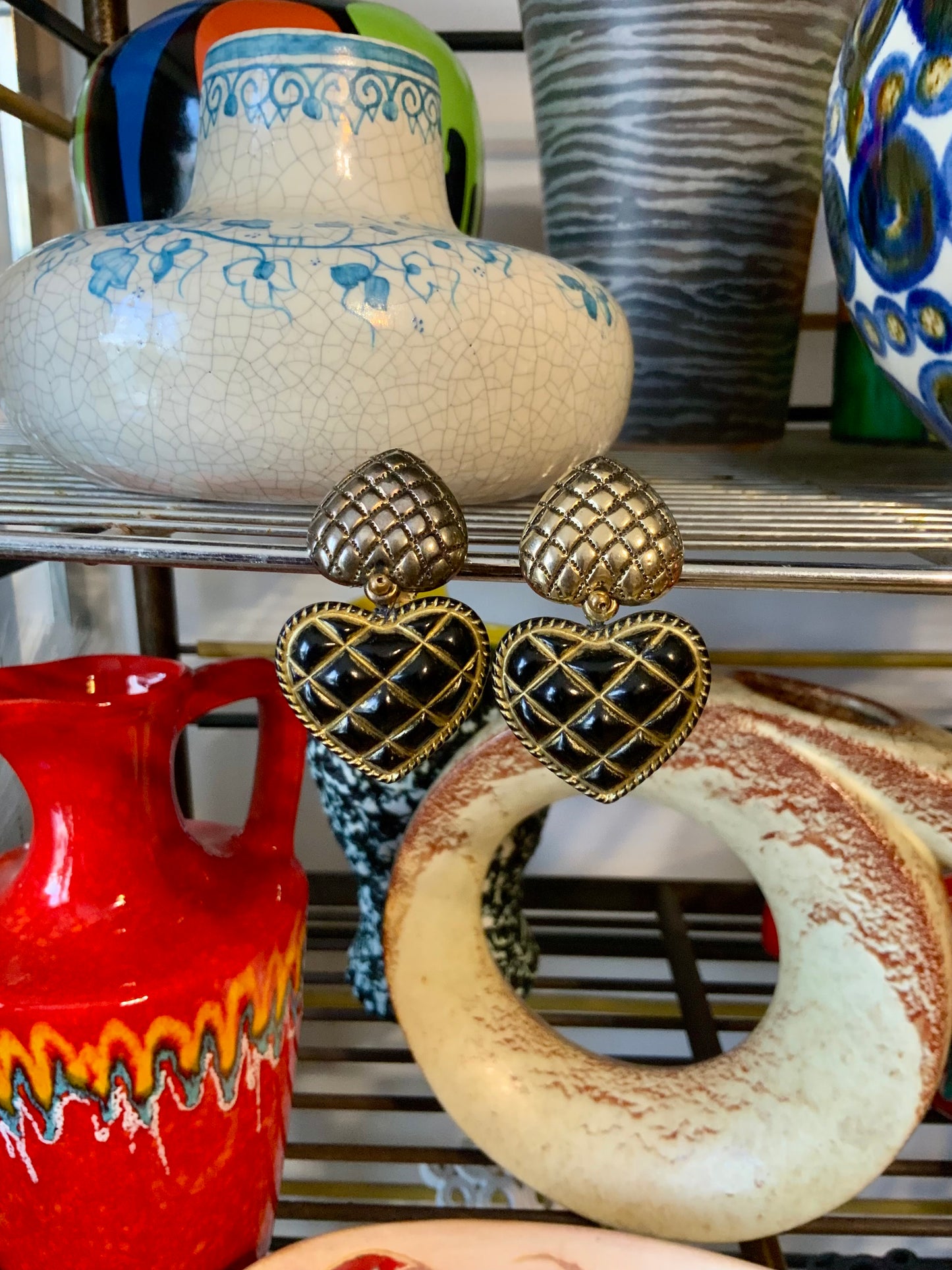 Boucles d’oreilles Coeurs Vintage-