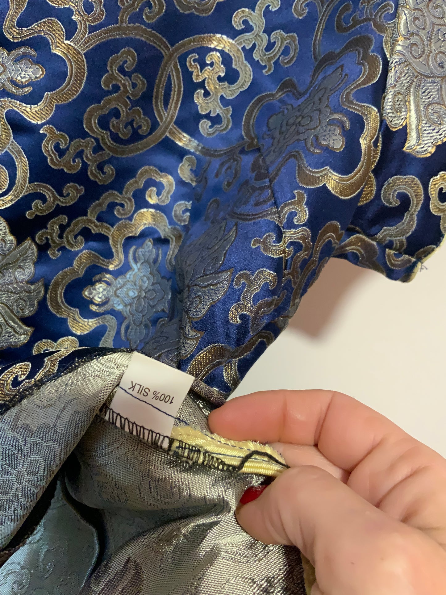 Chemise Chinoise Pure Soie Vintage