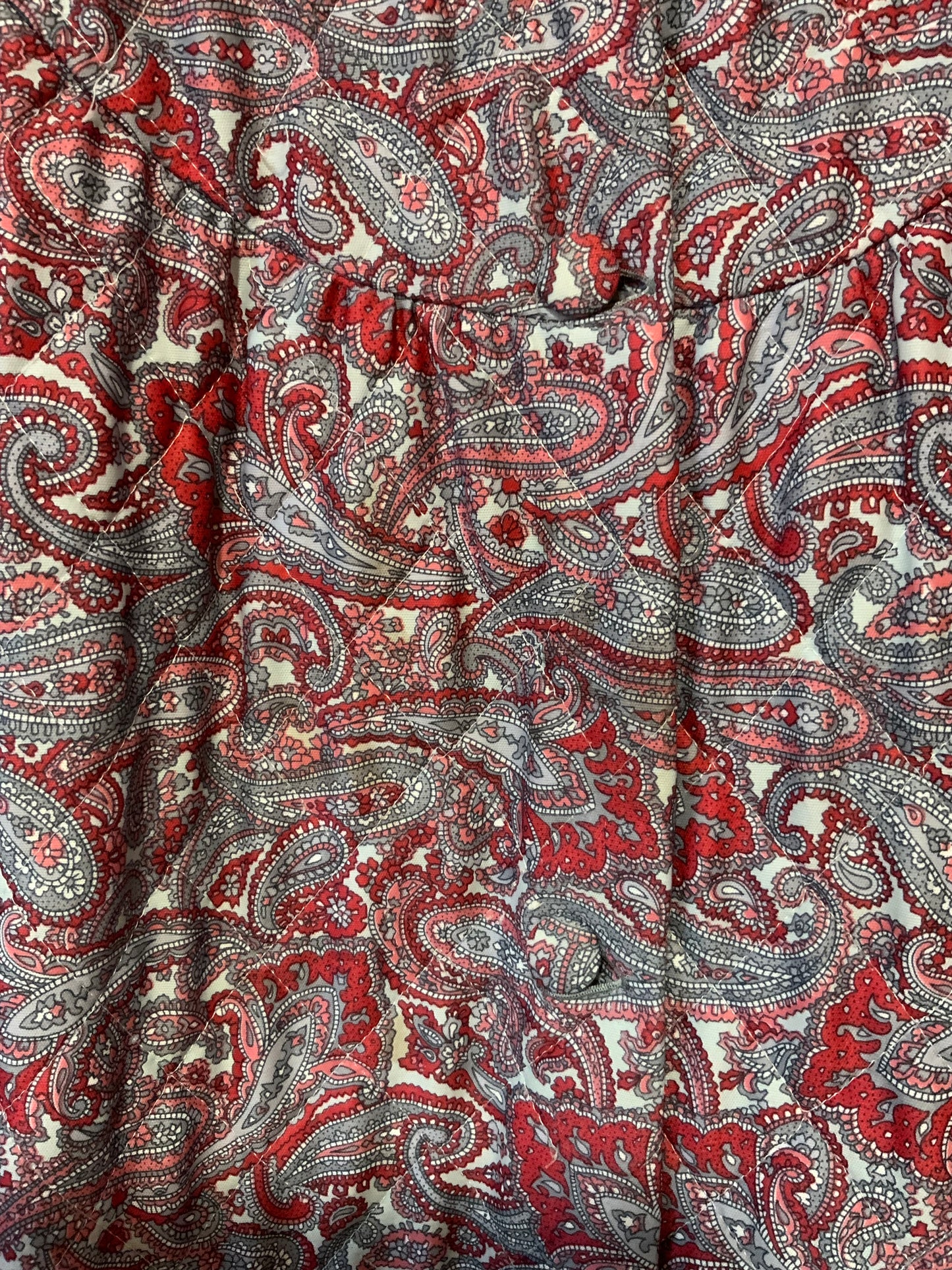 Robe de chambre matelassée Motifs Paisley 1970- T42