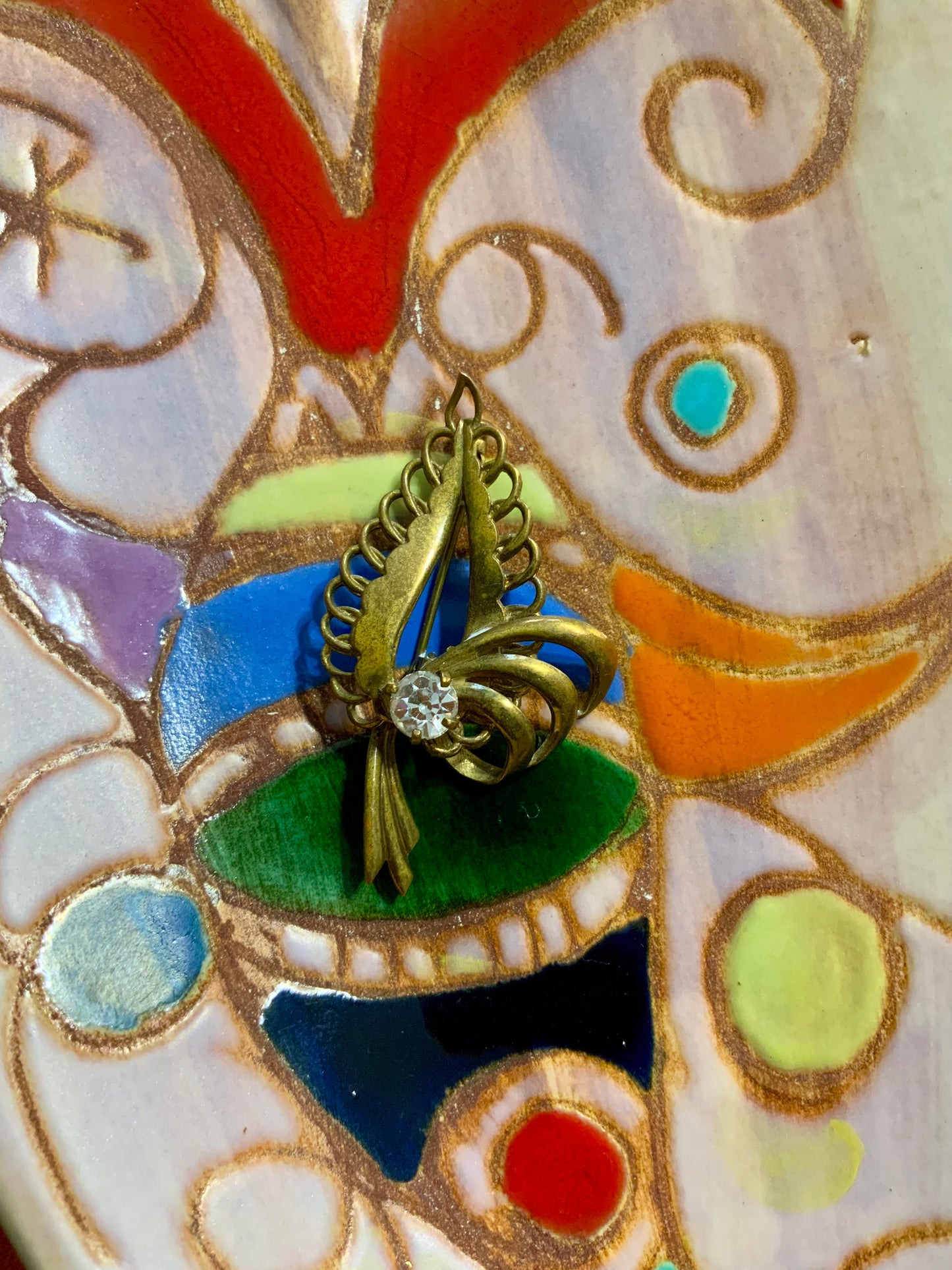 Broche Ancienne Art deco Vintage