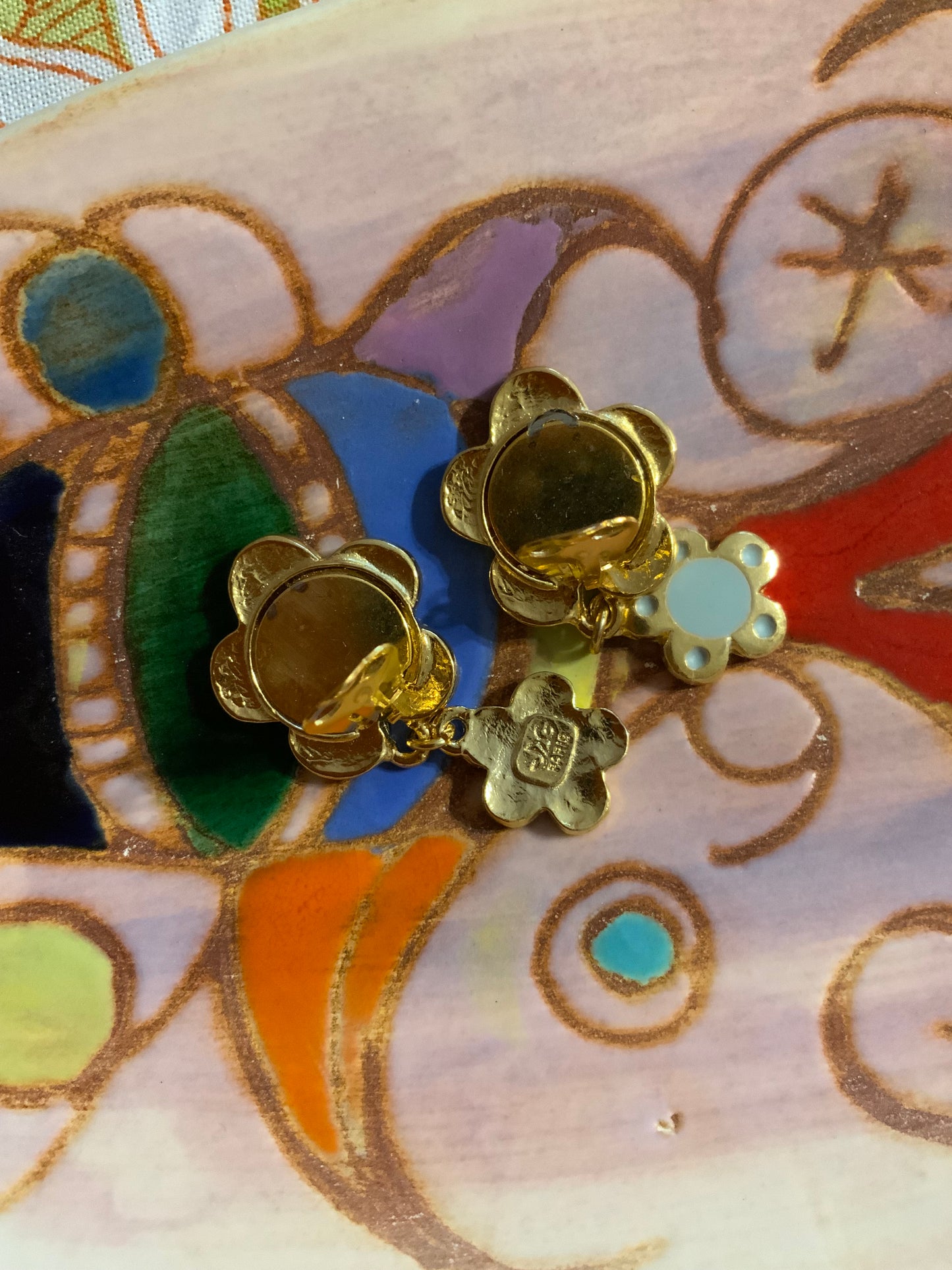 Boucles d’oreilles Fleurs Jacky de G Vintage