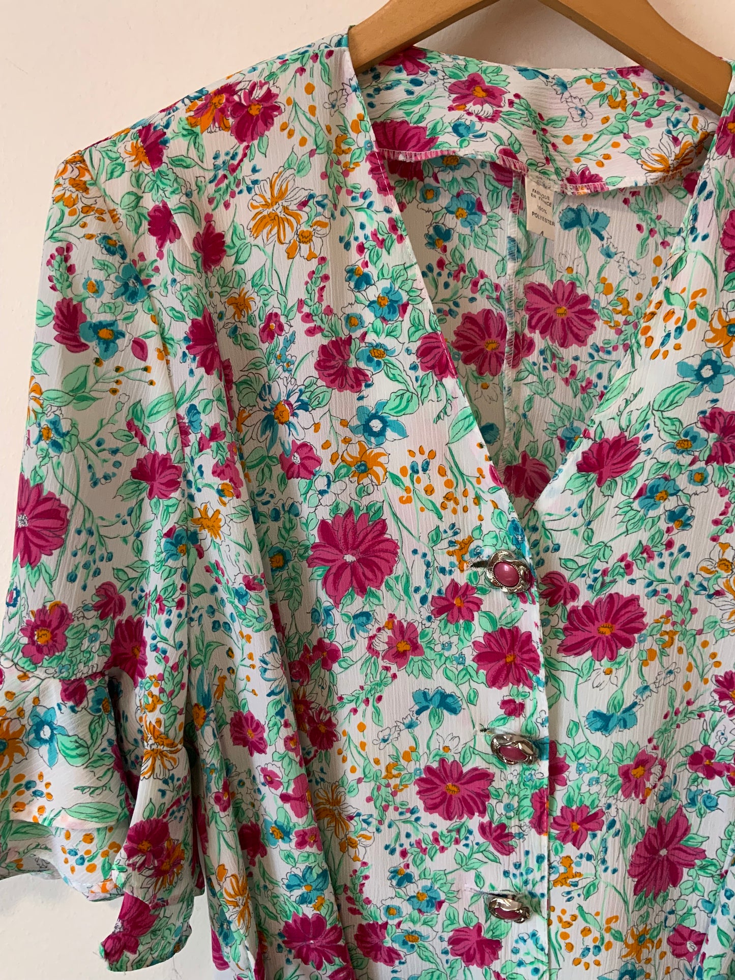 Ensemble à fleurs Vintage Chic France - T46/48-