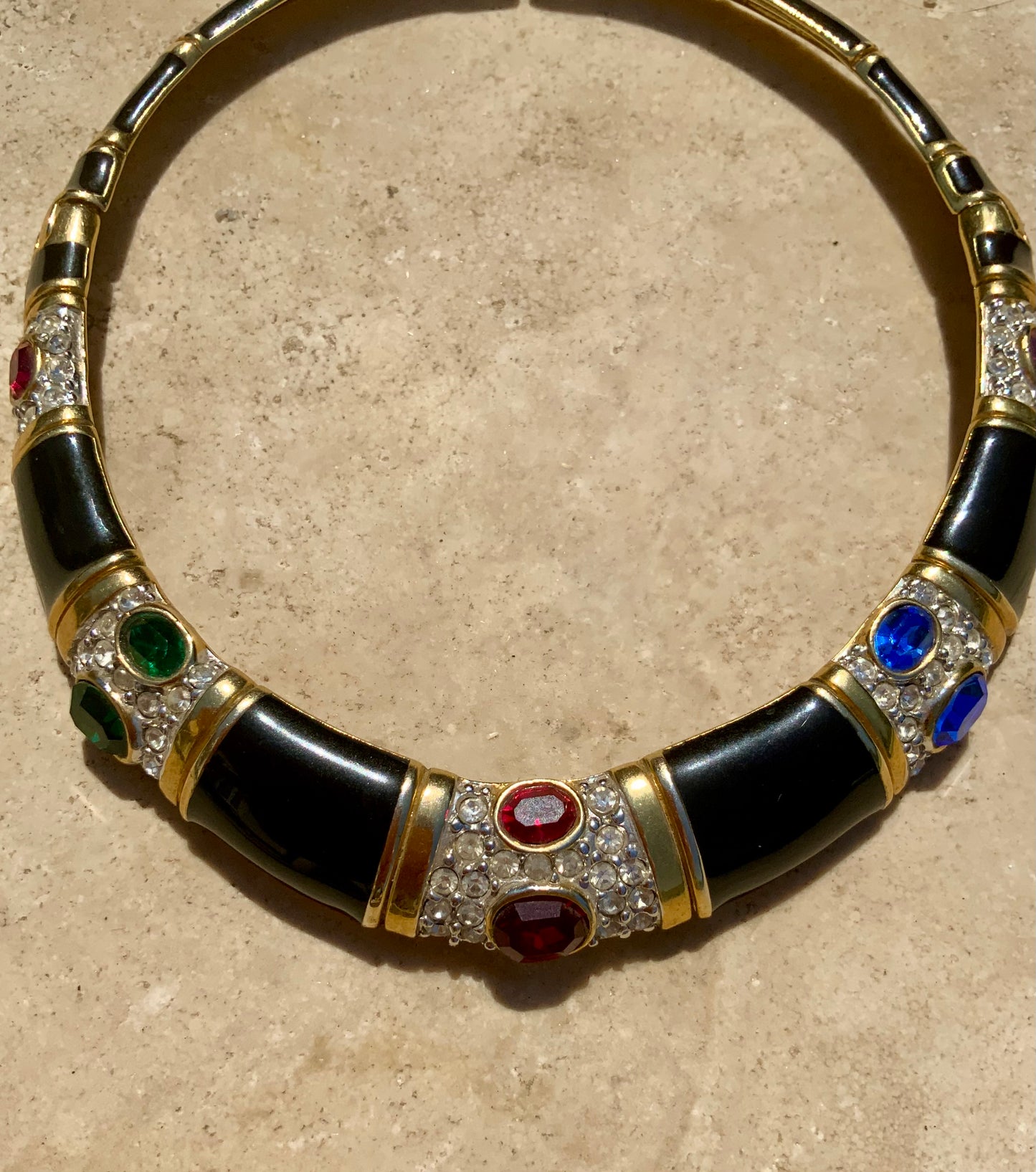 Collier Superbe Plastron Vintage 1990-