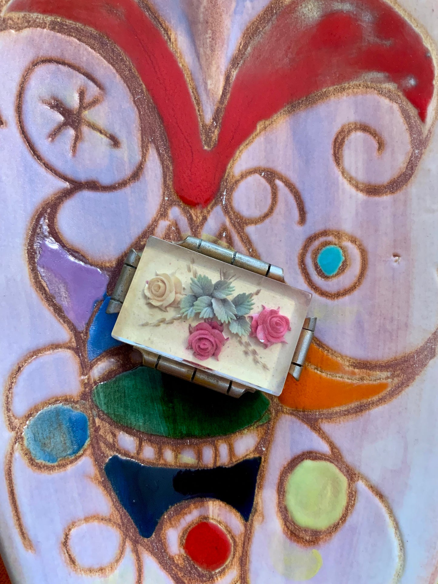 Superbe broche Fleurs Vintage Années 30 Ancienne Art deco