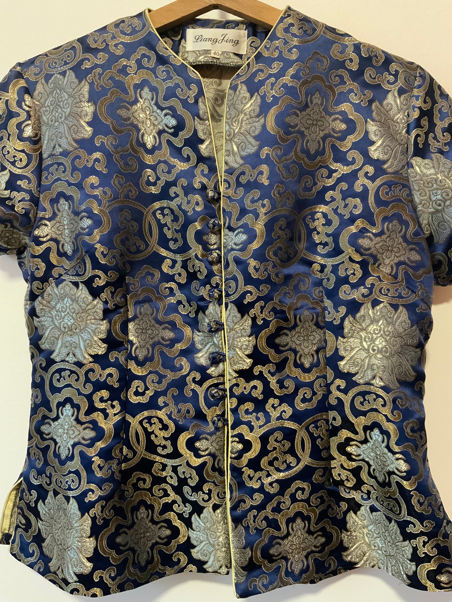 Chemise Chinoise Pure Soie Vintage