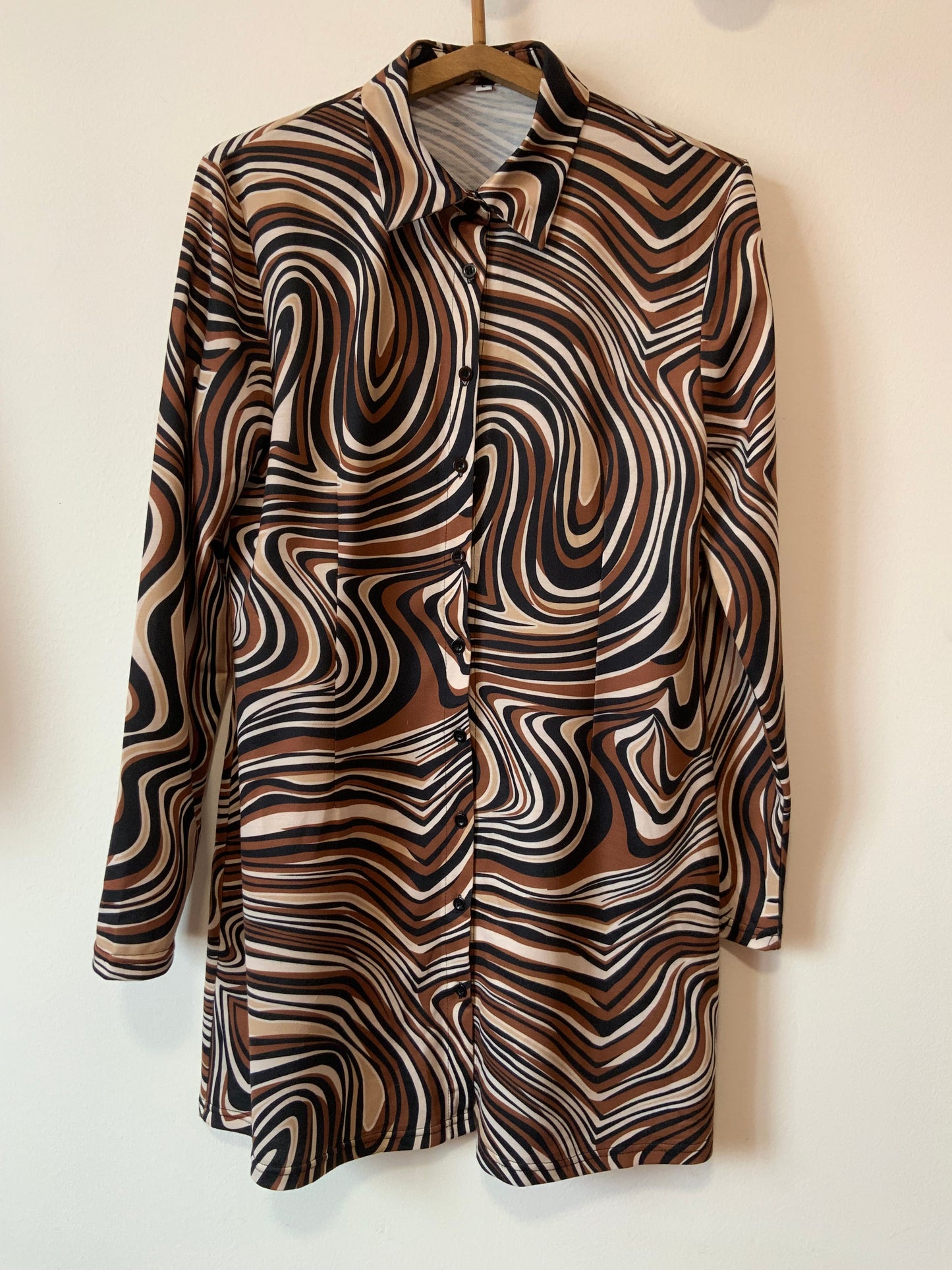 Mini Robe tunique Psychédélique Vintage 1990- T42