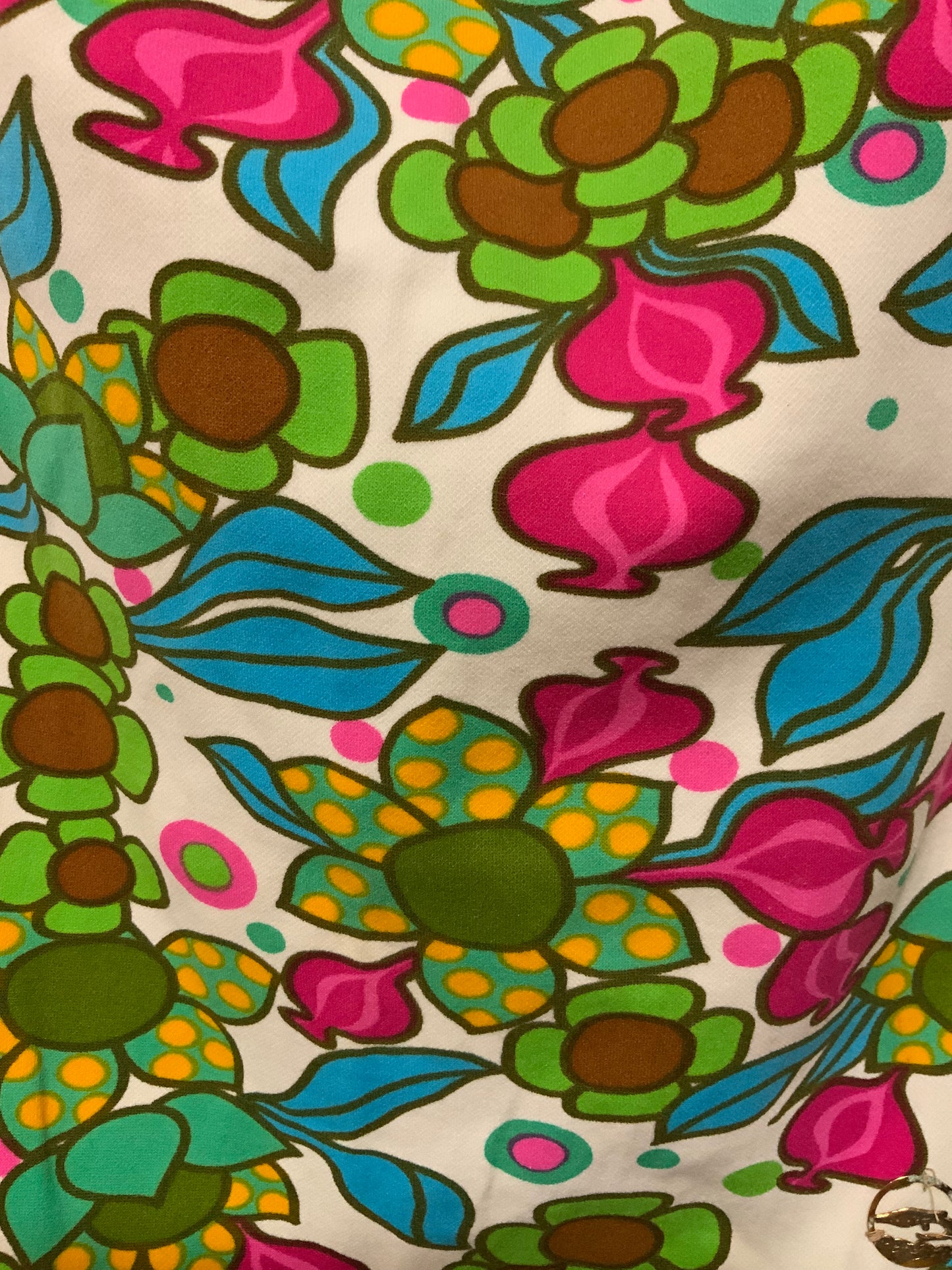 Maillot de bain à fleurs Psyché Vintage 1970/80- T38/40