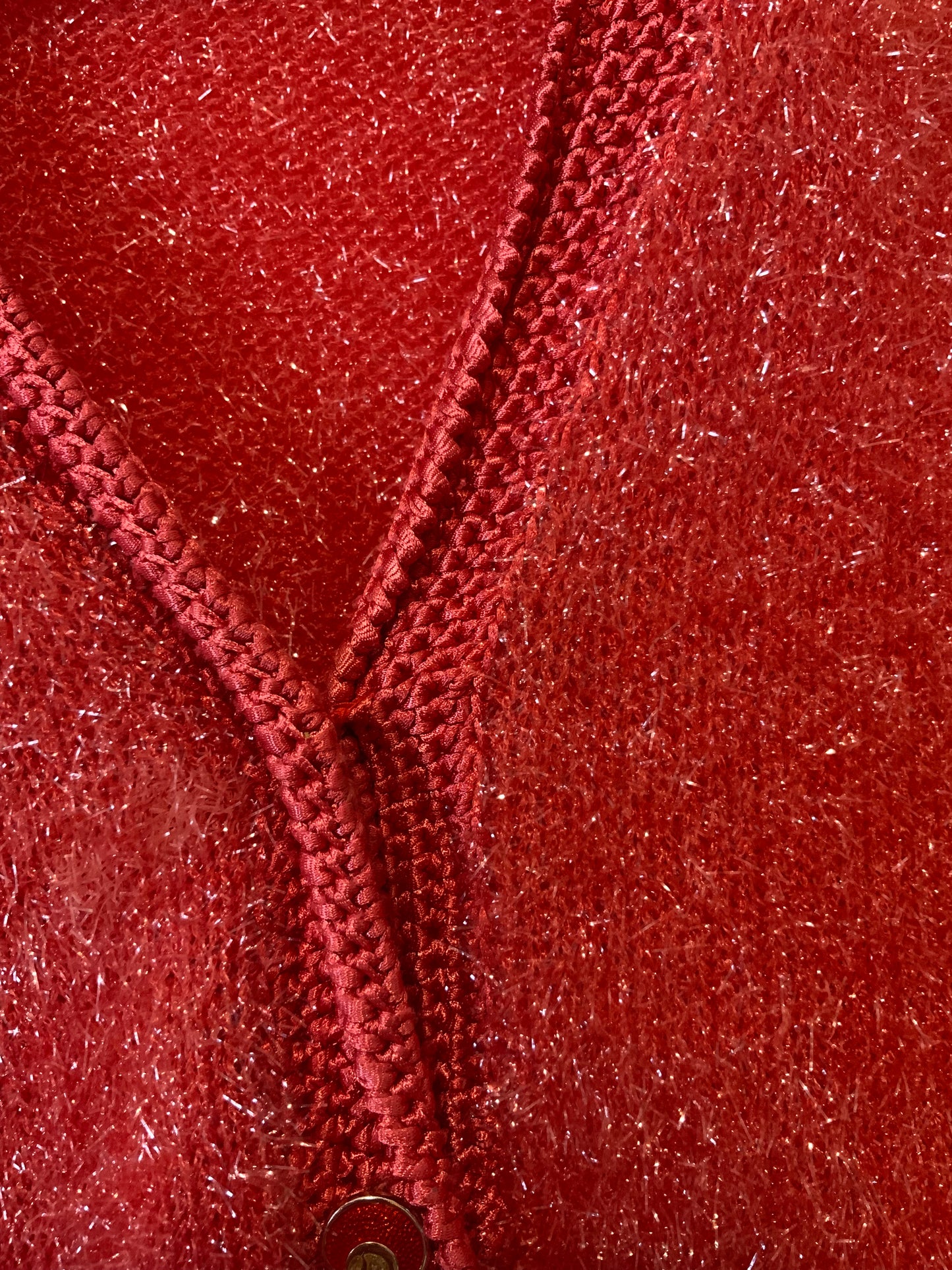 Gilet Anny Blatt Vintage avec épaulettes - T46