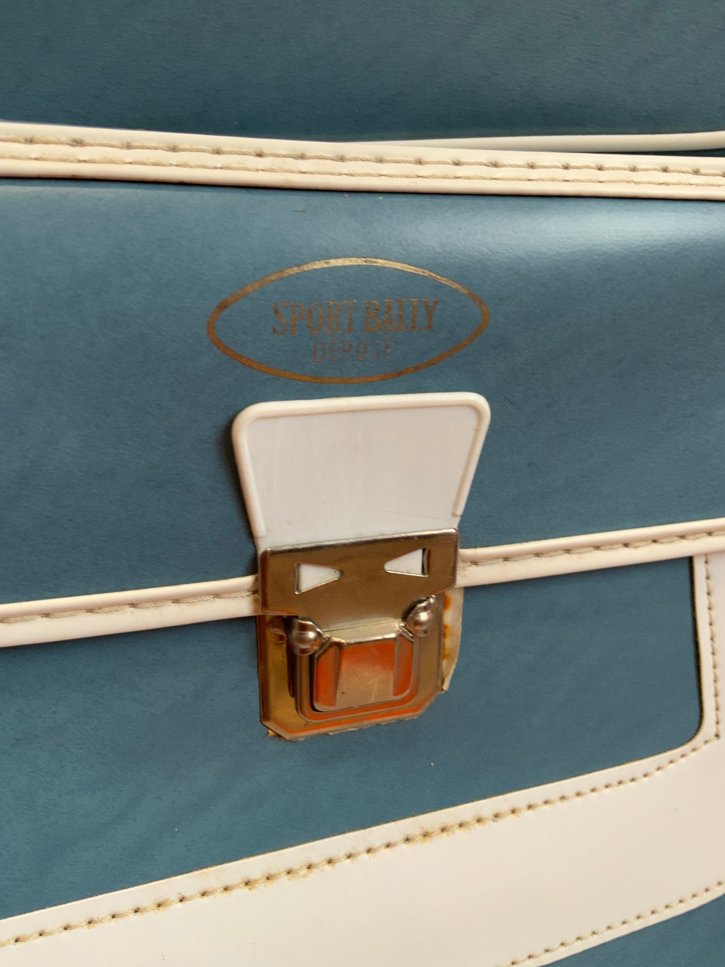 Paire de sacoches cuir Vintage 1960-