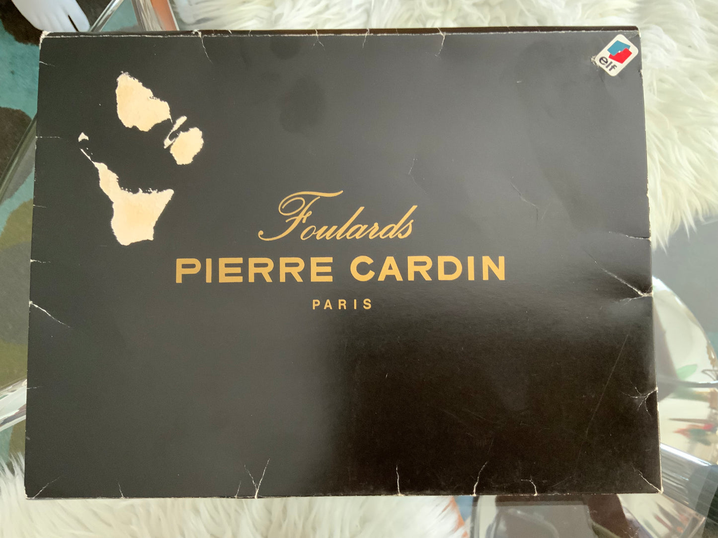 Foulard Pierre Cardin Soie Neuf Vintage 1980-