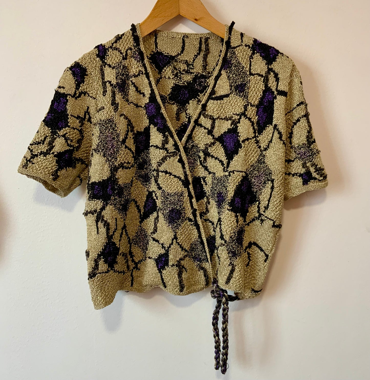 Pull Cache Coeur Anny Blatt Vintage 1990 Haut de gamme