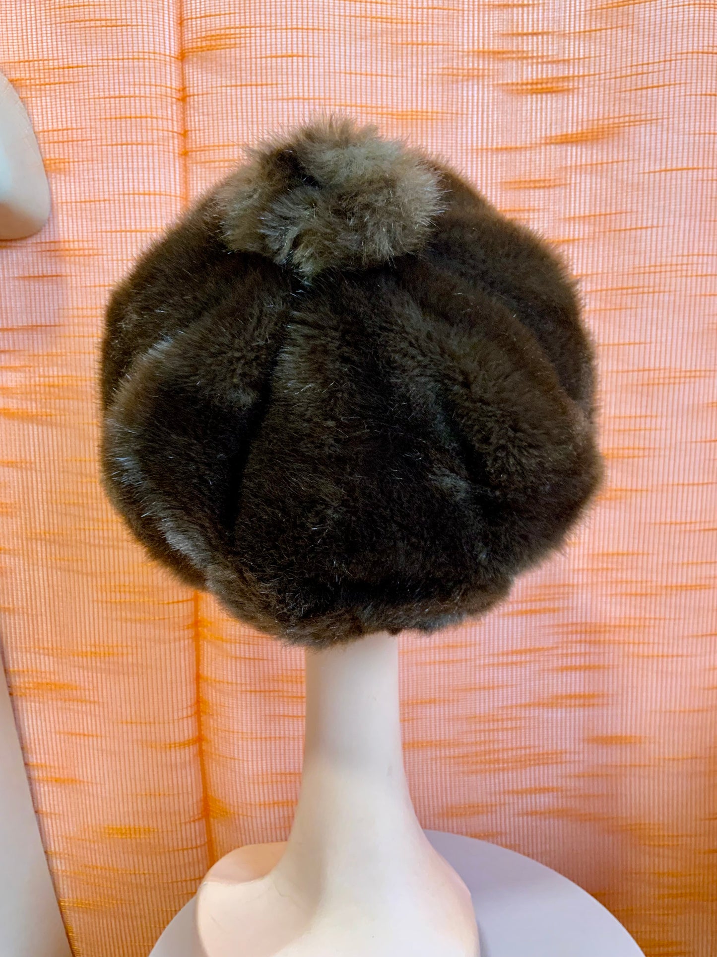 Casquette 1970 France Vintage Fourrure Synthétique