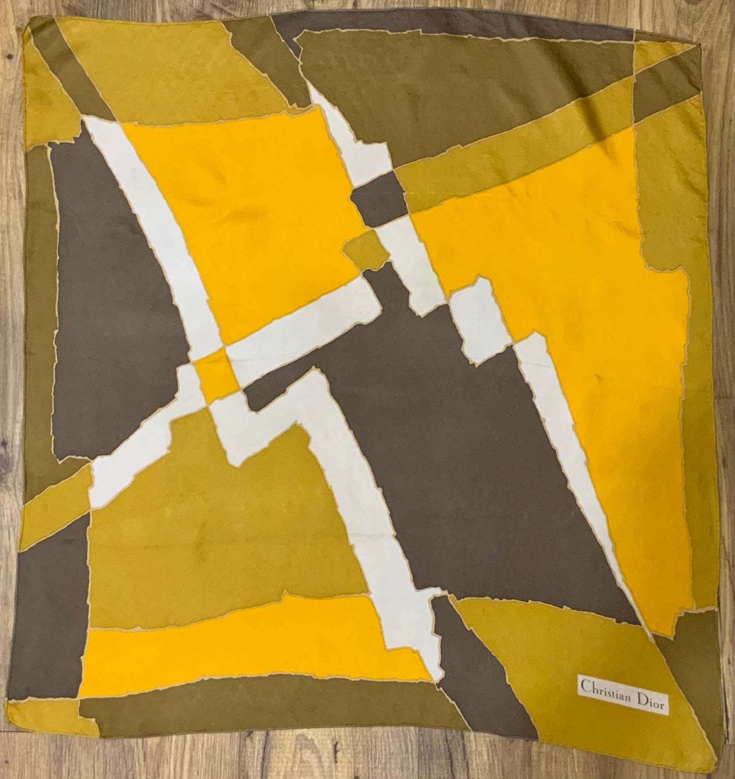 Foulard Carré Soie Christian Dior Ancien