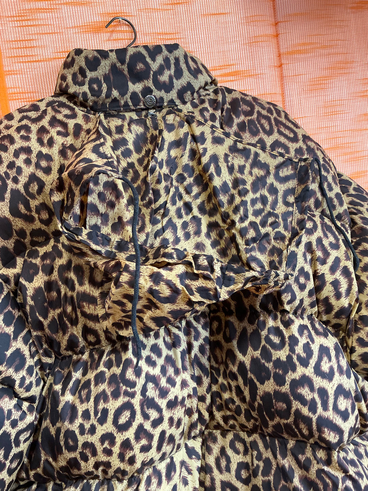 Manteau Doudoune Léopard Naf Naf Vintage 1990- TU