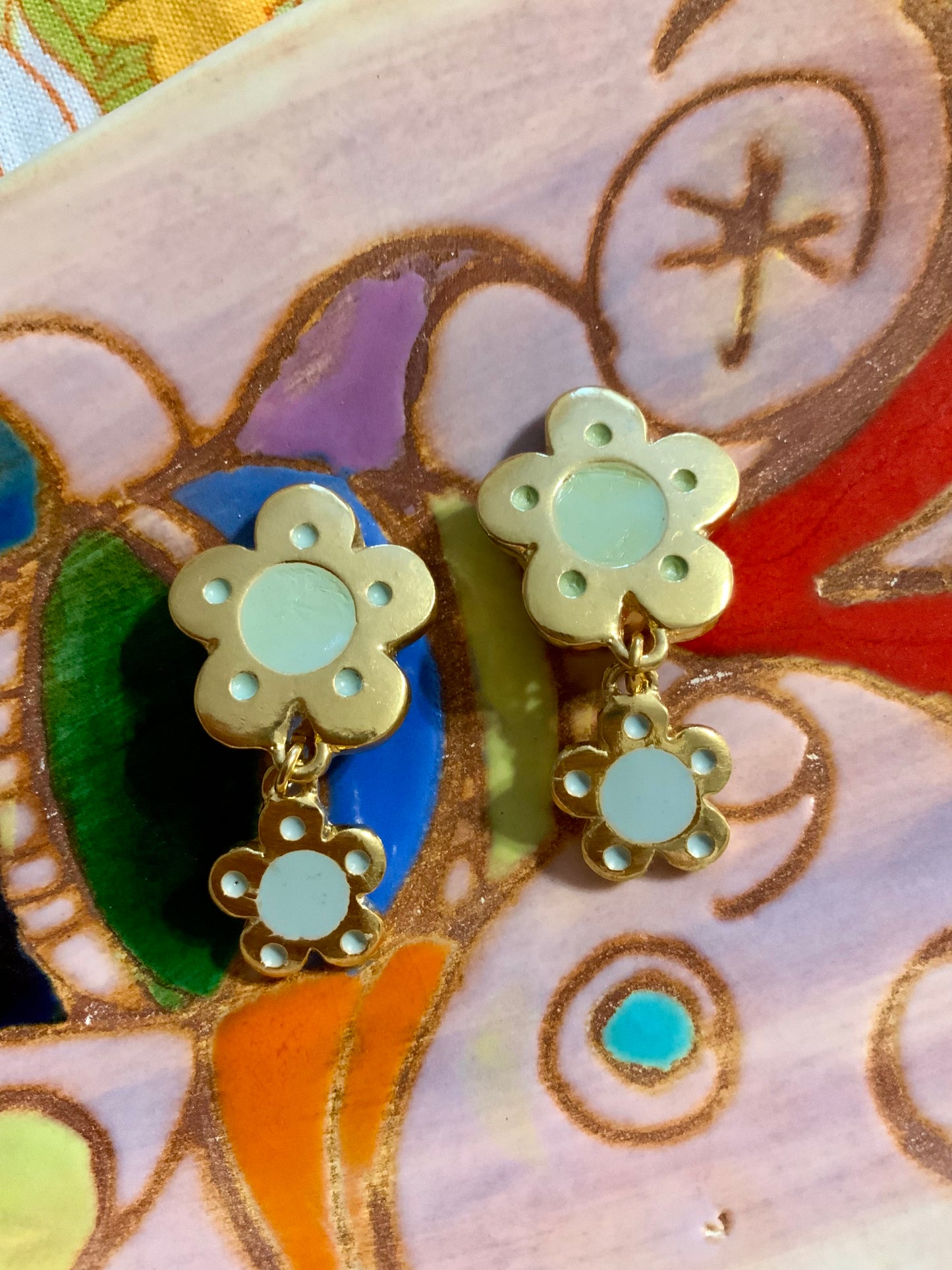 Boucles d’oreilles Fleurs Jacky de G Vintage