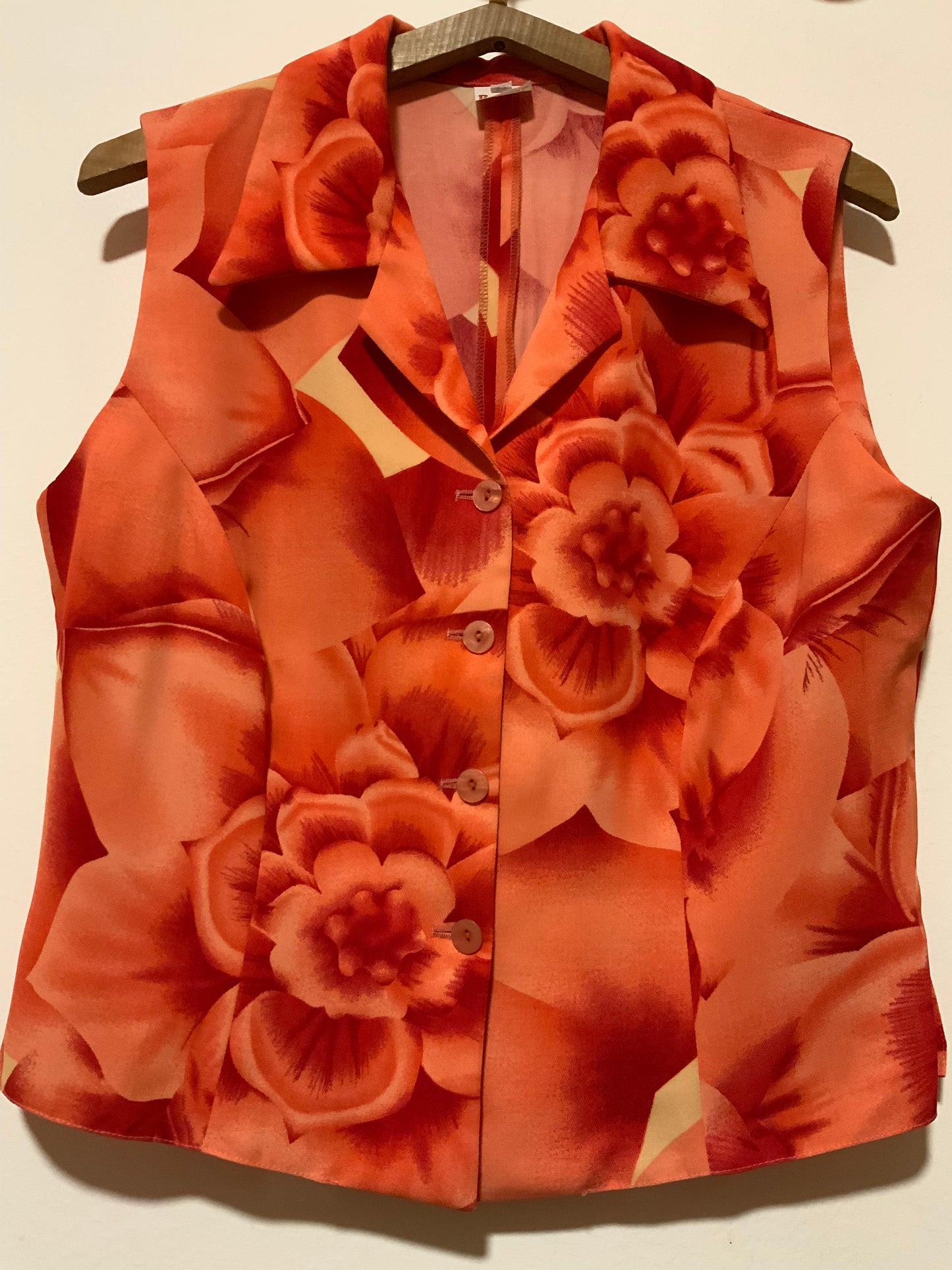 Chemisier a fleurs Vintage 1990- Roma Collection  - T42