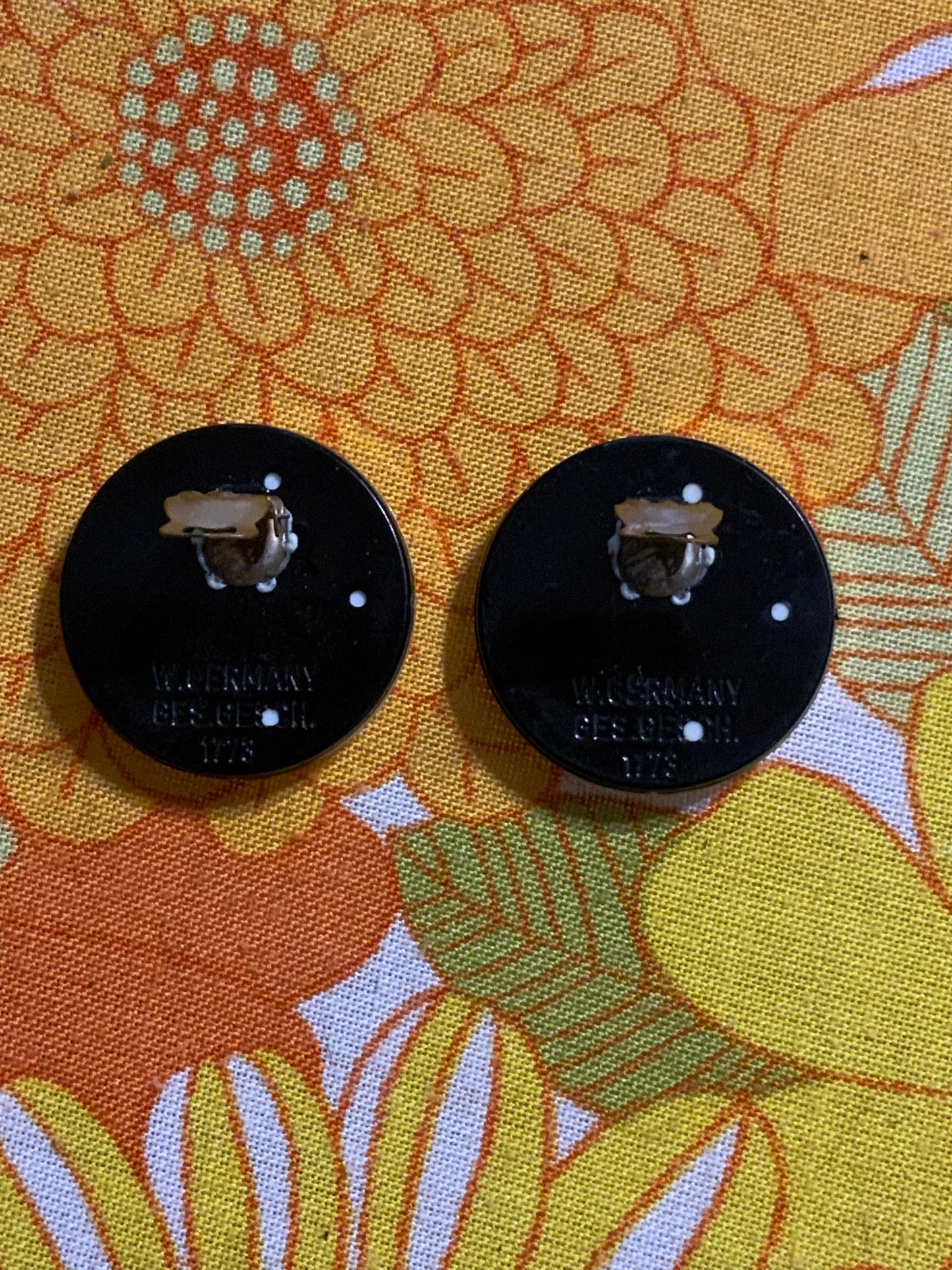 Boucles d’oreilles Disco Originales Vintage 1980 West Germany