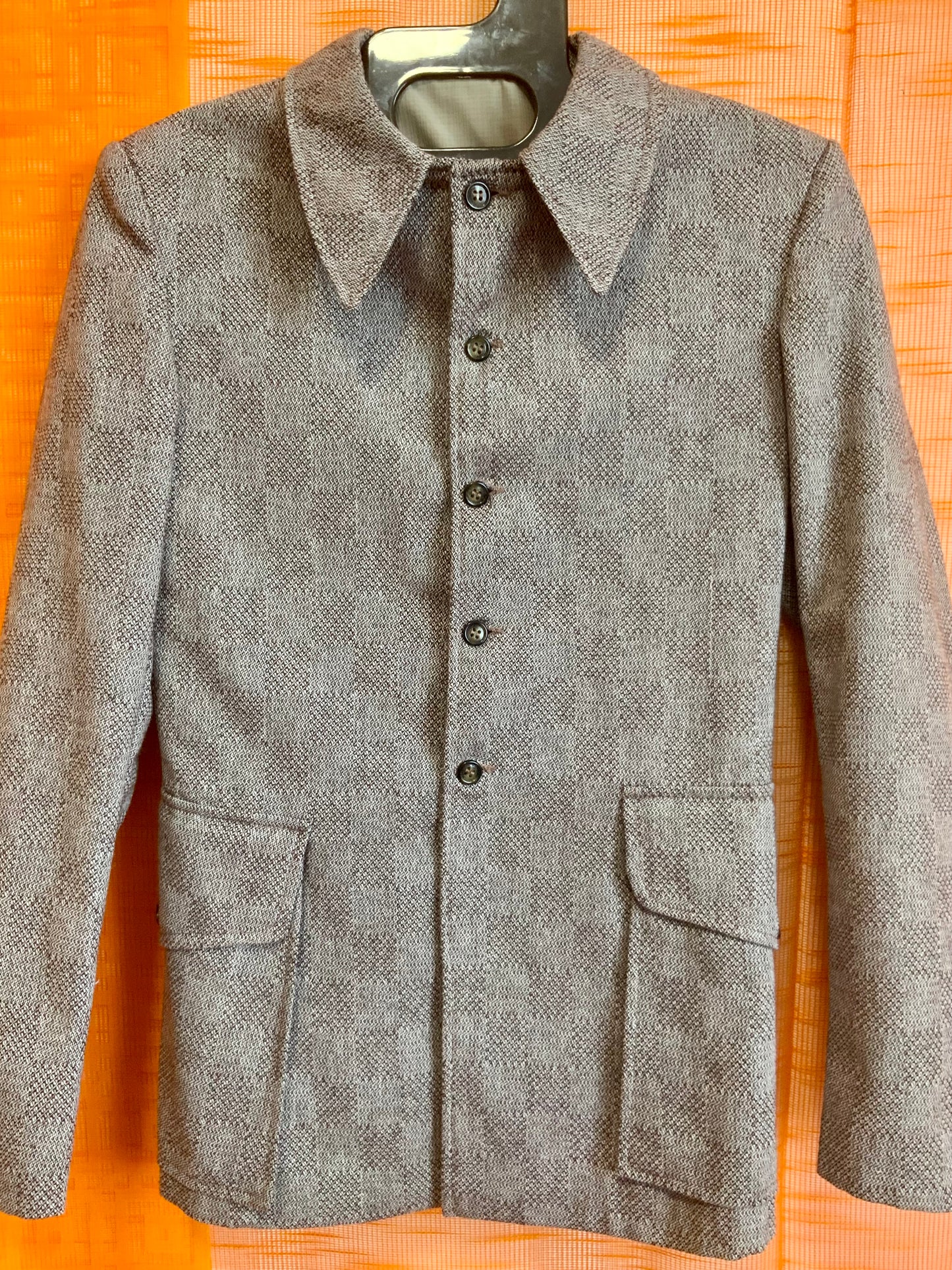Sublime Tailleur Flare- Pelle à tartes Vintage 1970 Deadstock - T32