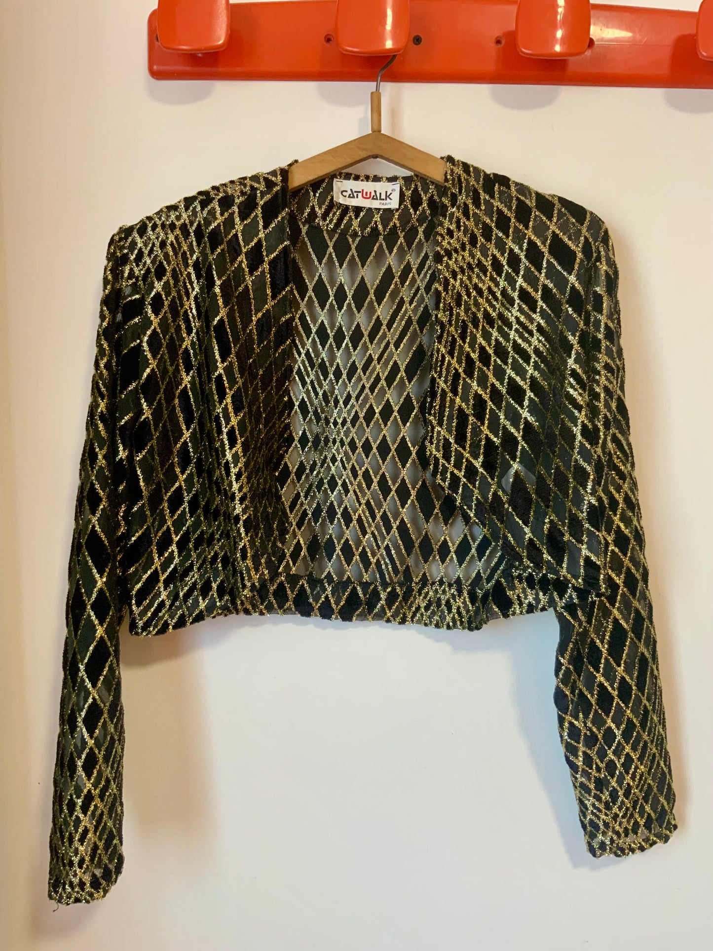 Veste Lurex Vintage France 1980 Original -T44