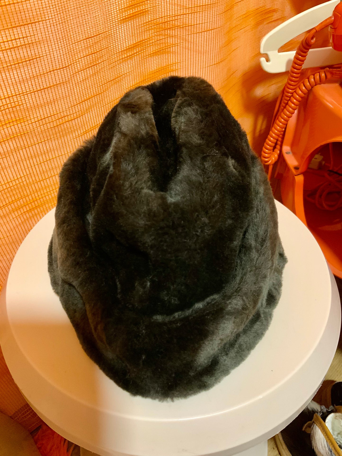 Toque Fourrure Synthétique Vintage