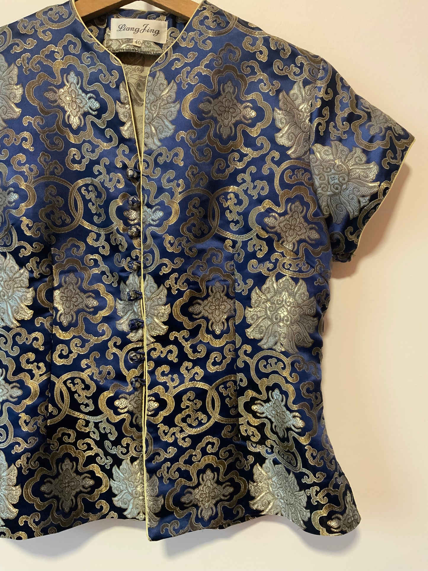 Chemise Chinoise Pure Soie Vintage