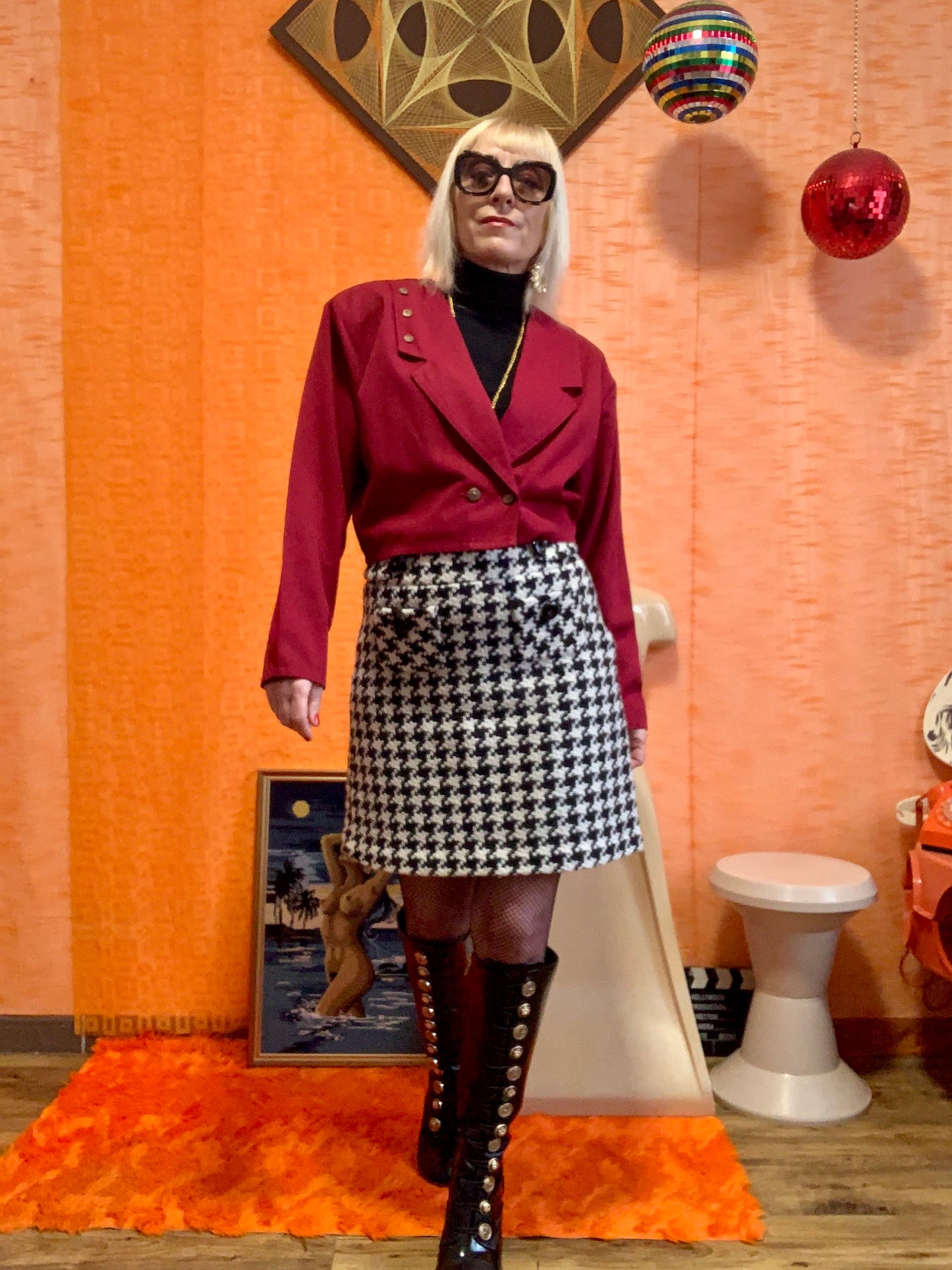 Veste courte Épaulettes Vintage Fin 80’