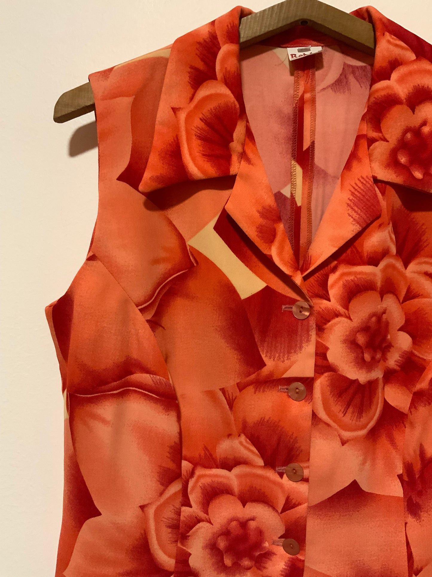 Chemisier a fleurs Vintage 1990- Roma Collection  - T42