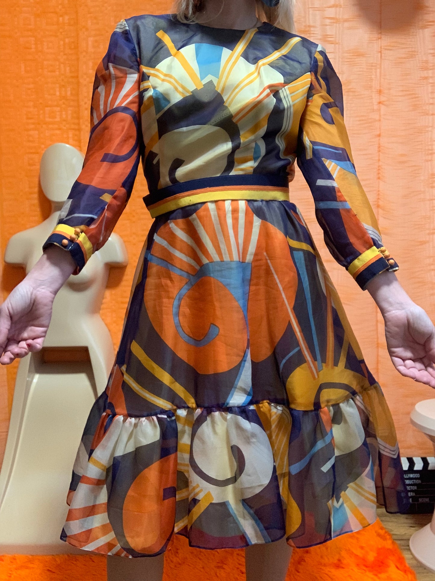 Fabuleuse Robe Confection main Seventies Vintage - T38