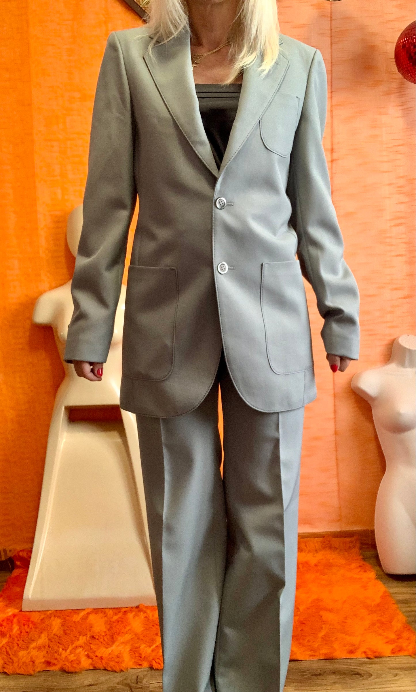 Ensemble costume pattes d’éléphant Neuf Vintage 1970 Rareté- T36