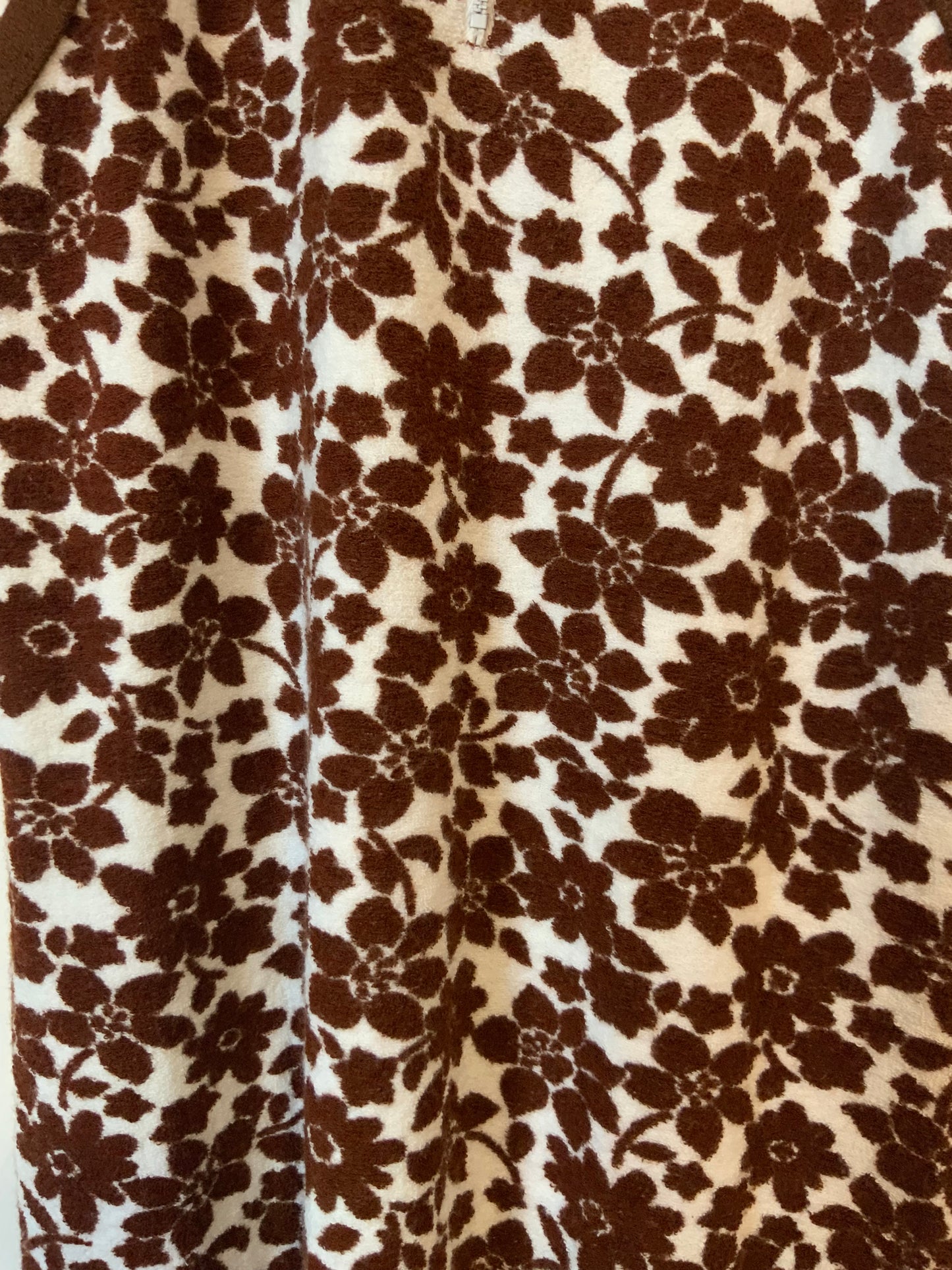Robe Mini en Eponge à fleurs Vintage 1970-T36