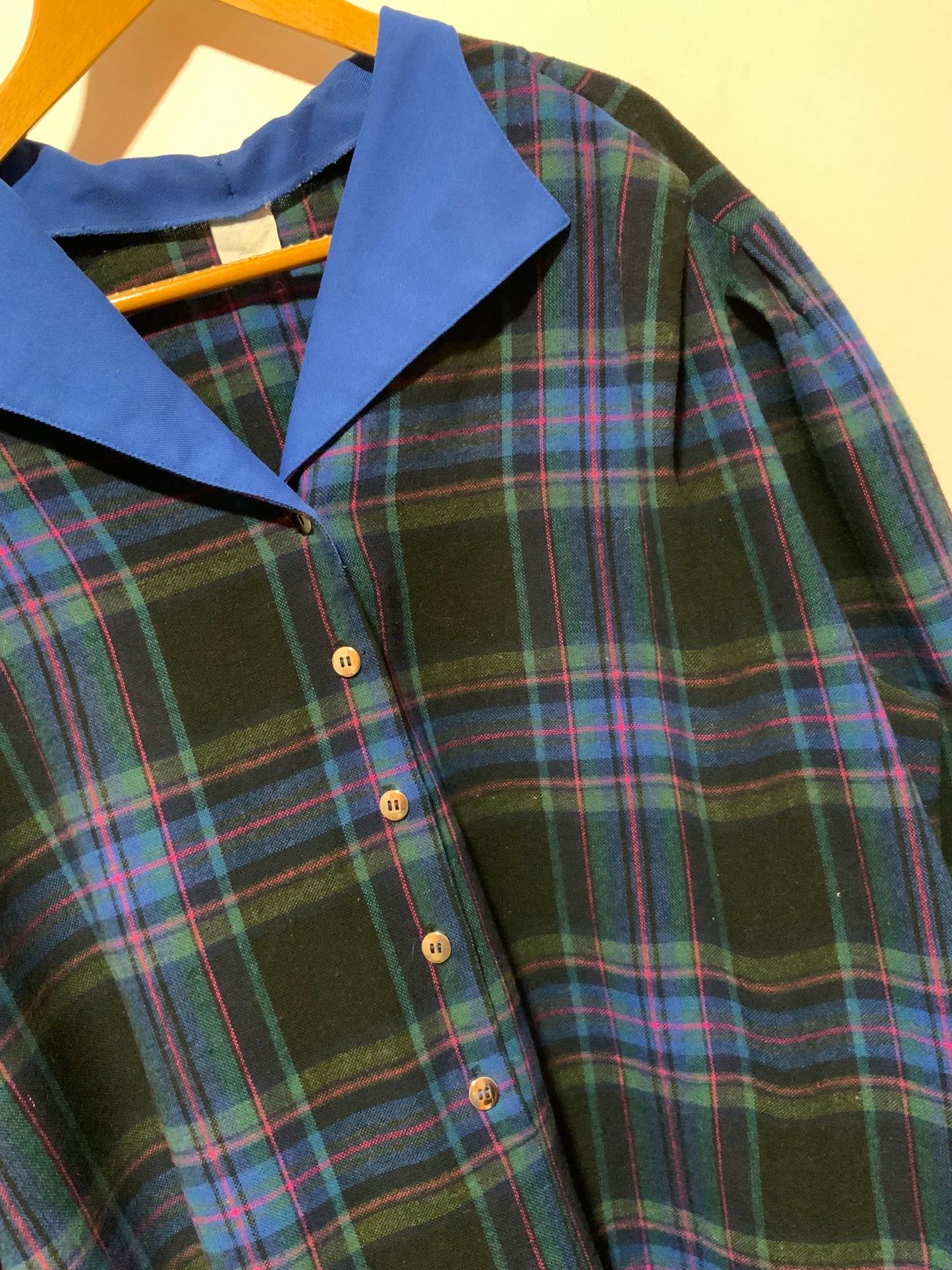 Robe à Carreaux écossais Tartan grande taille T58 Vintage 1980