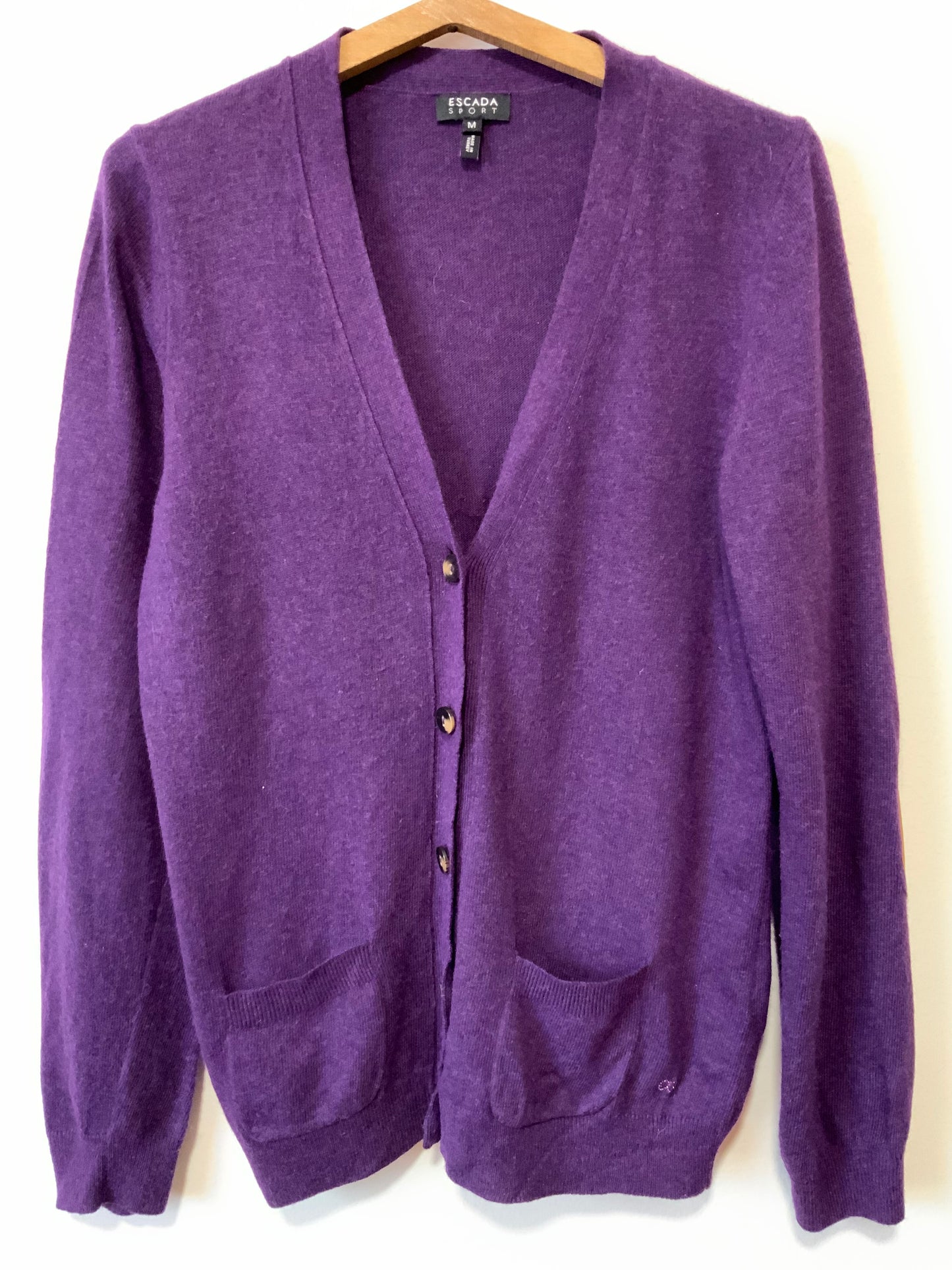 Gilet Angora Escada avec coudières -Taille M