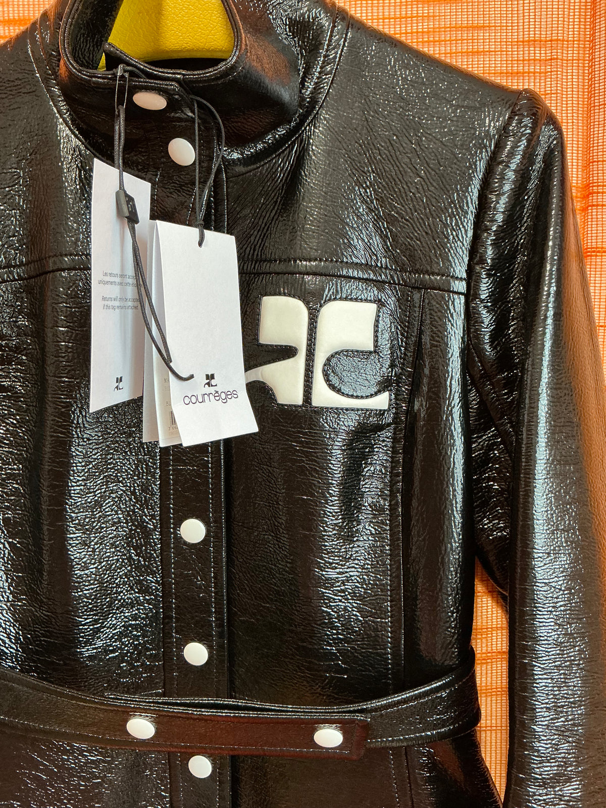Trench Vinyl Reedition Courreges 1970 Neuf - T36