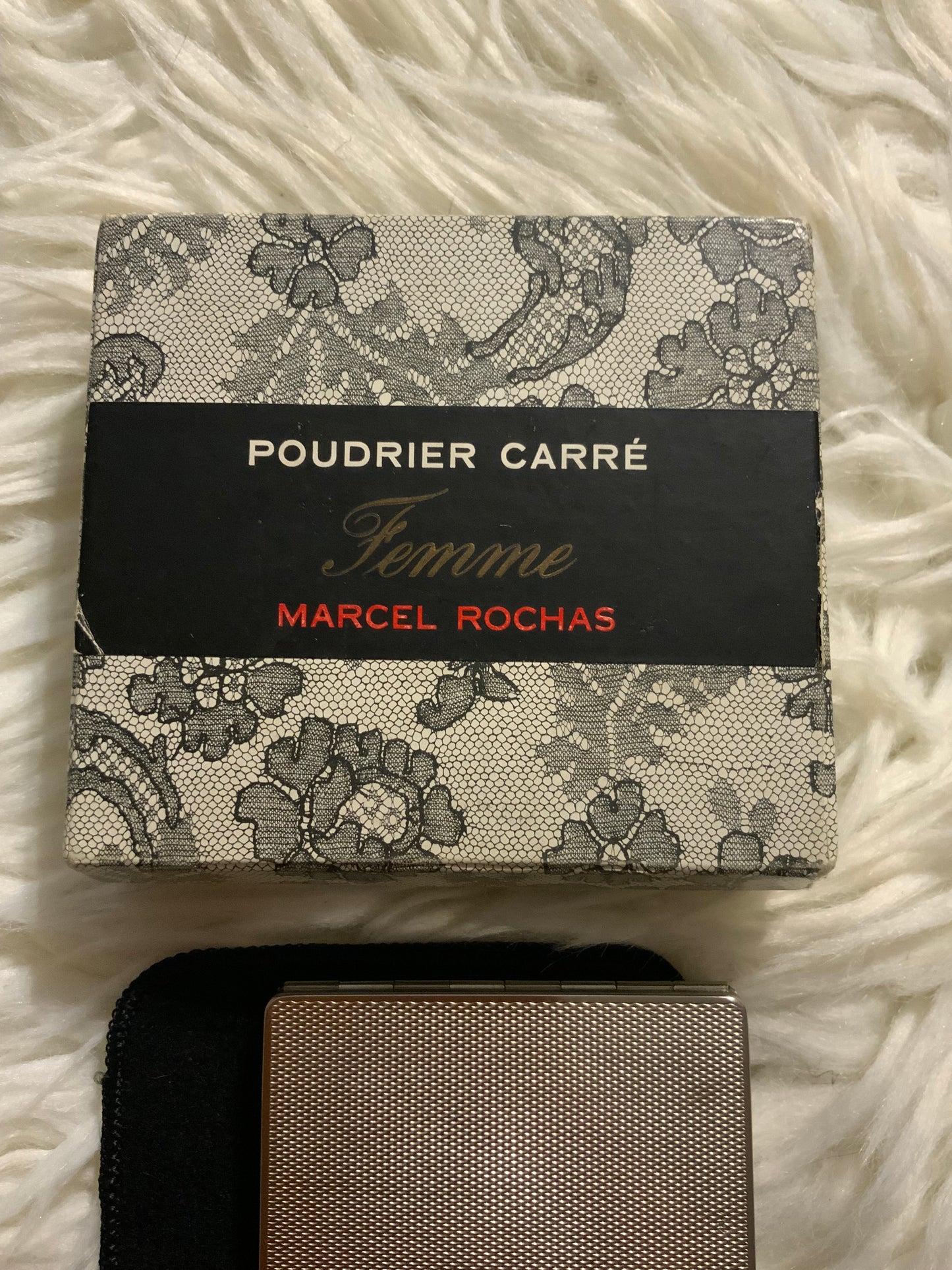 Poudrier Carré Rochas Paris France Vintage 1945 Collection