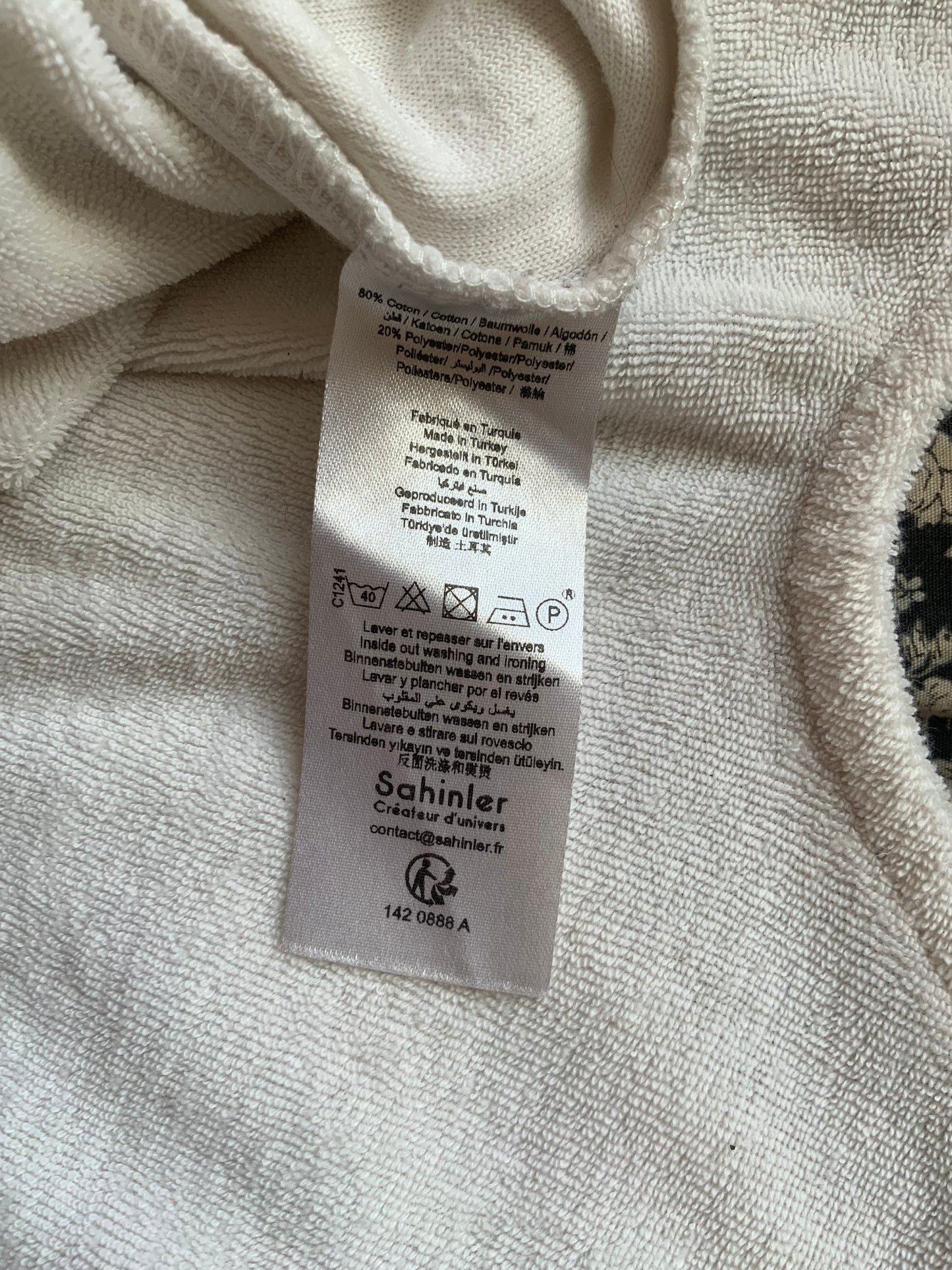 Robe éponge blanche « Les Tropeziennes »T40-
