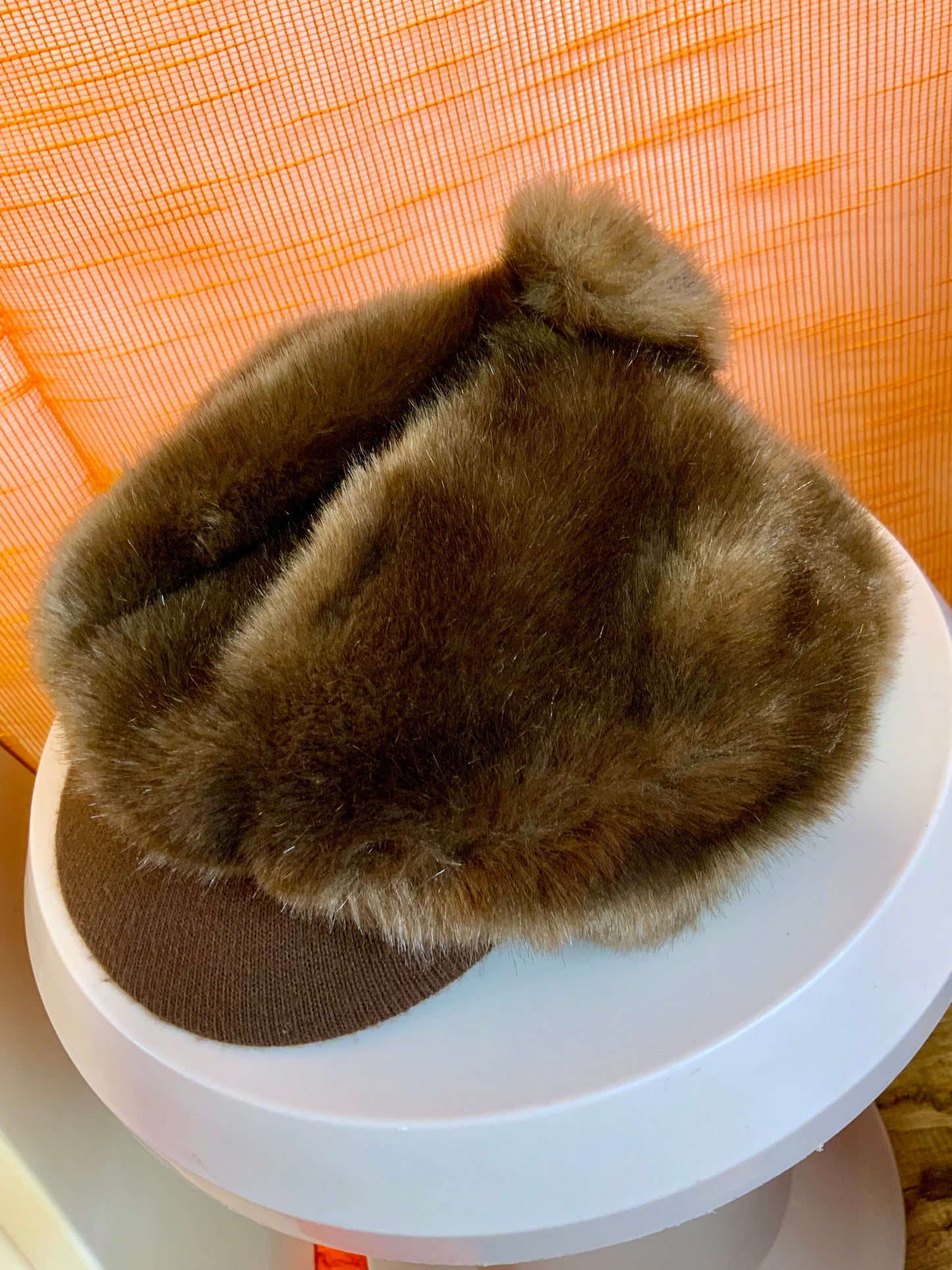 Casquette 1970 France Vintage Fourrure Synthétique