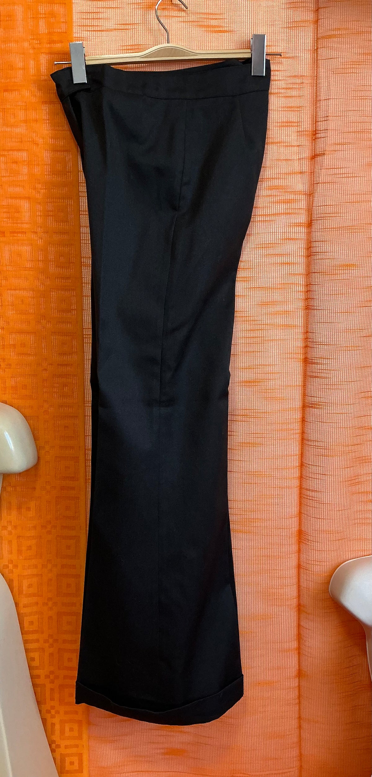 Pantalon pattes d’éléphant Vintage Tergal 1970- T36