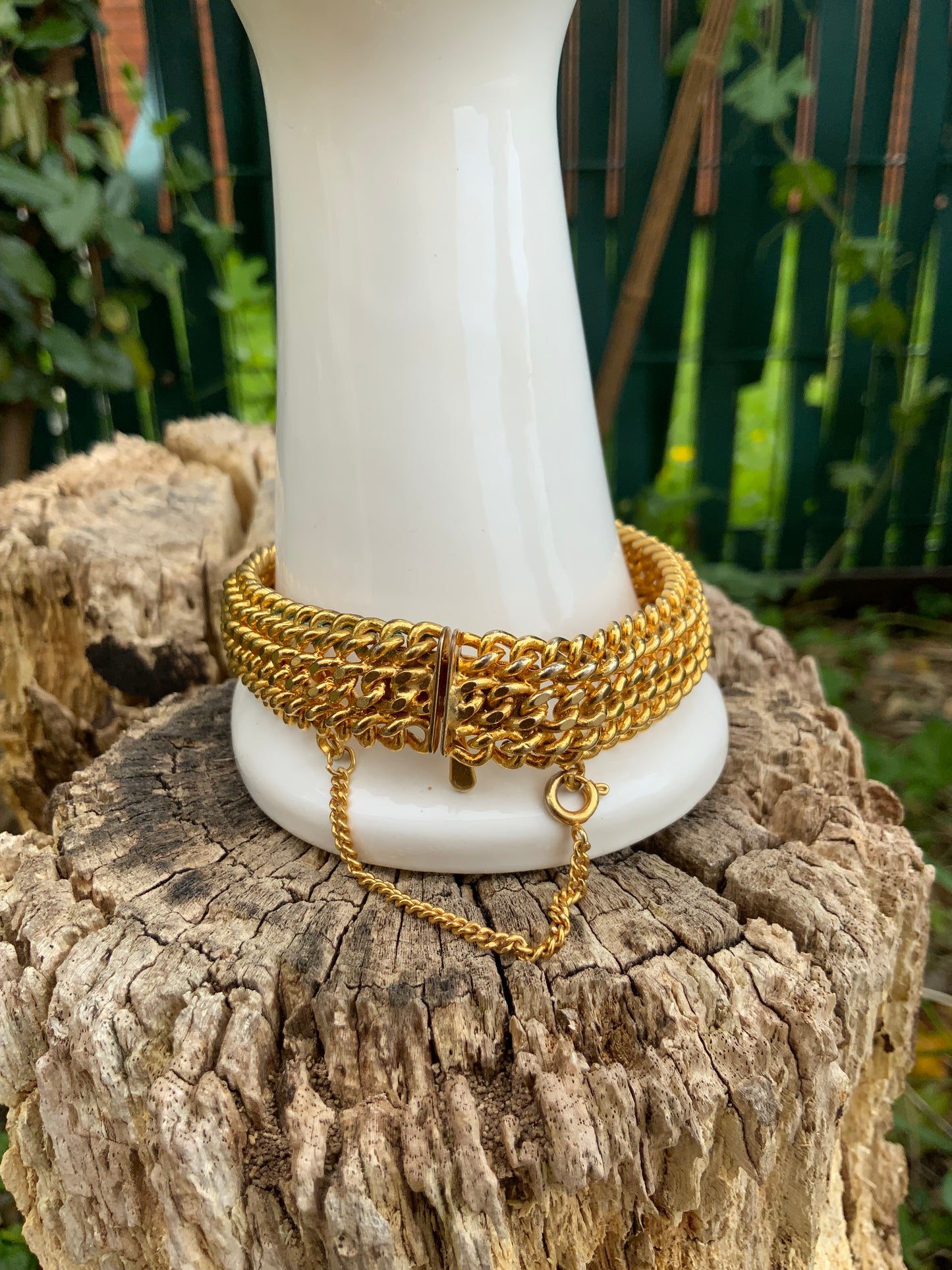 Bracelet Mailles plaqué or Vintage Chic