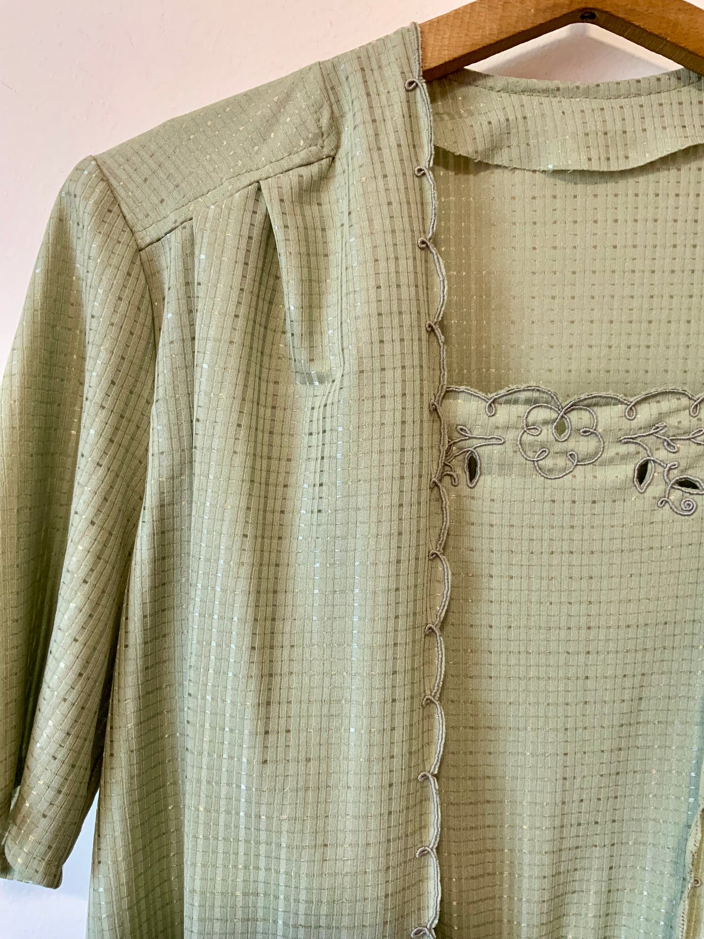 Ensemble Beauté 1960/70 Robe longue patineuse et sa veste Vintage - T44