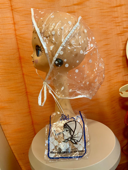 Chapeau Bonnet de pluie Vintage Neuf DeadStock