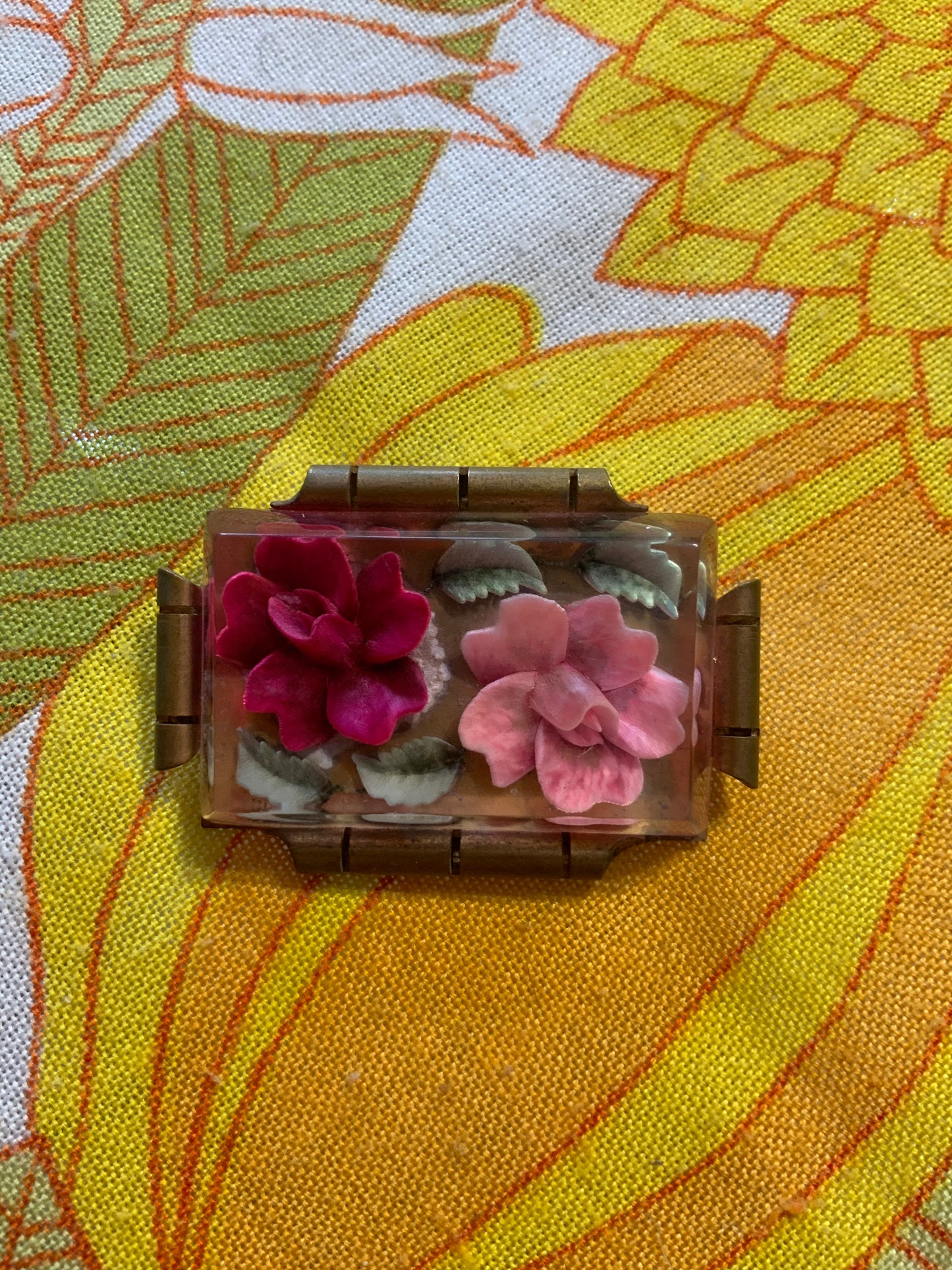 Magnifique Broche Fleurs Ancienne Vintage Art deco