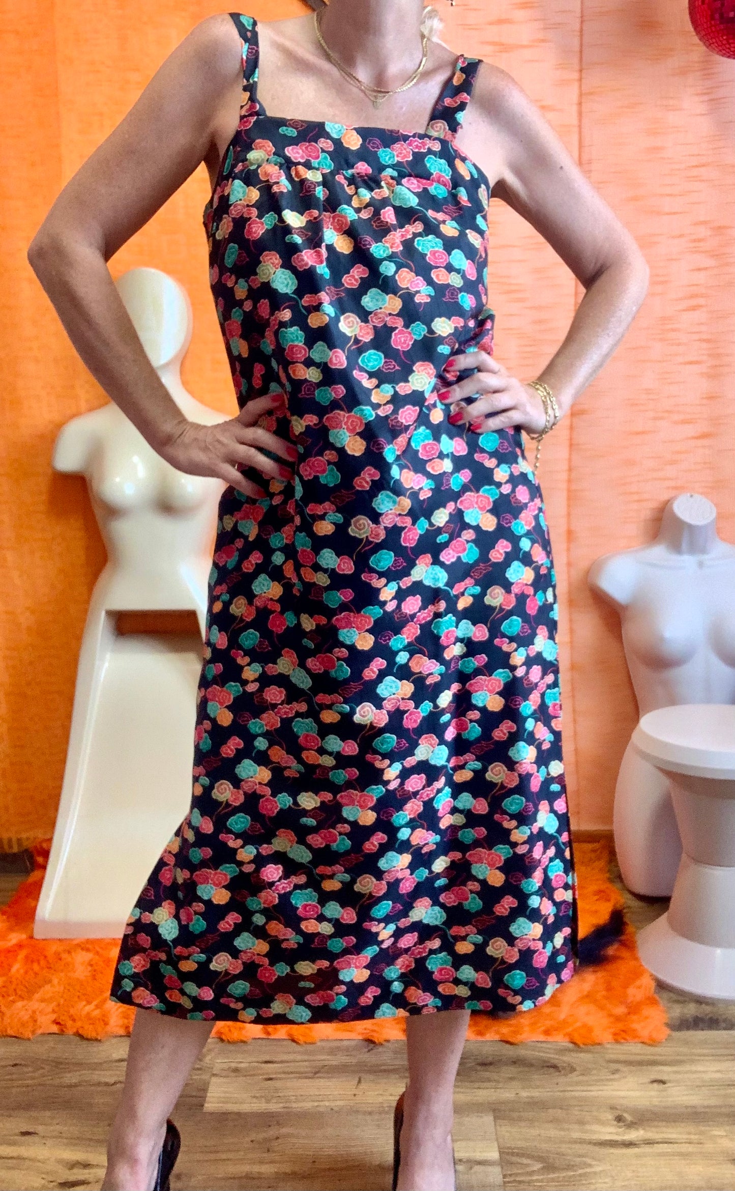 Robe Vintage France 1980 À fleurs - T40/42