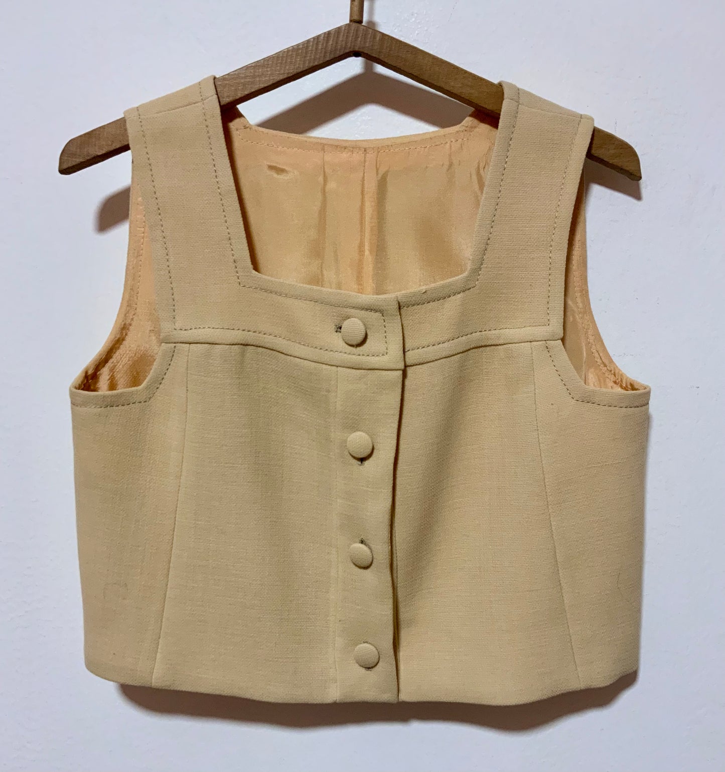 Gilet Bolero boutonné Création Vintage Beauté Baby Doll 1970 🌼 T38-