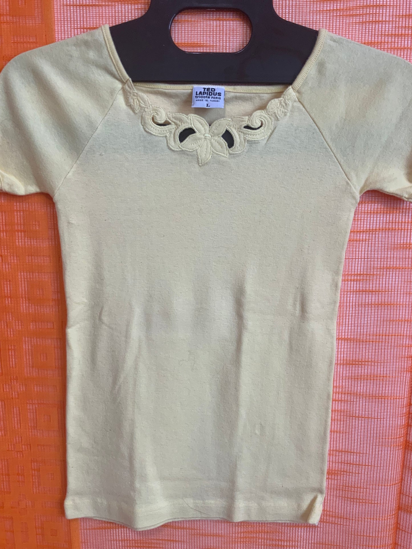 T shirt Coton Ted Lapidus Vintage 1970- T36