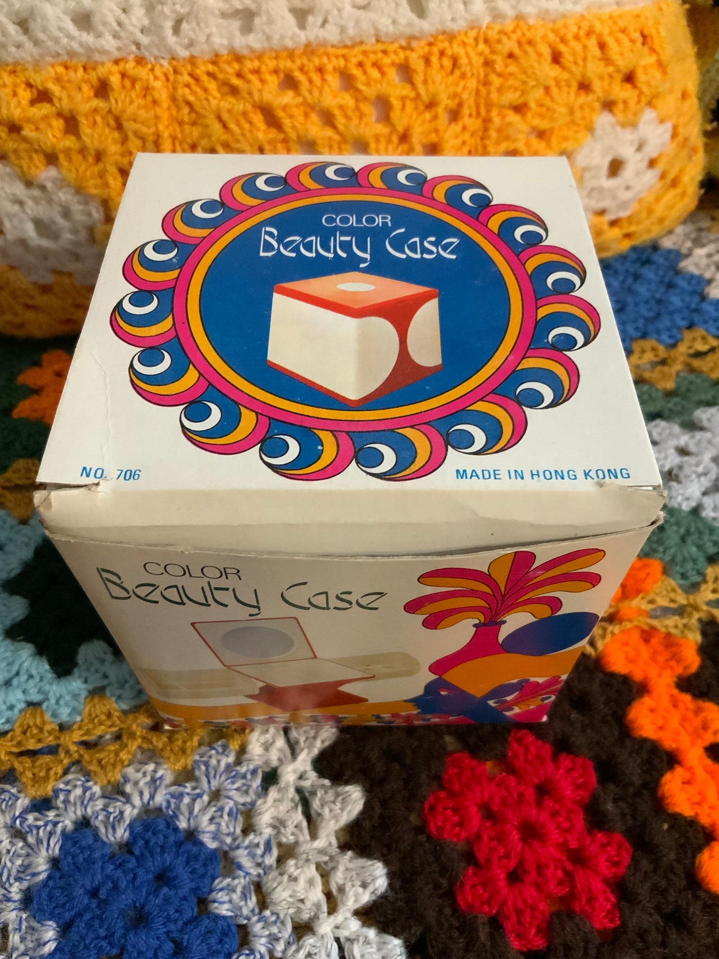 Beauty Case Orange Vintage 1970