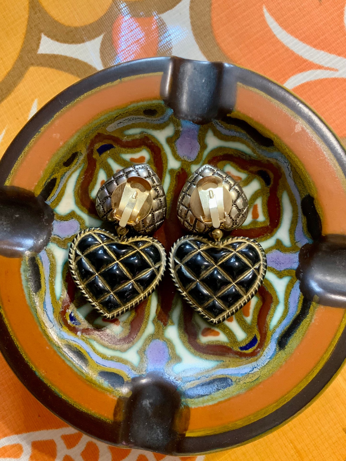 Boucles d’oreilles Coeurs Vintage-