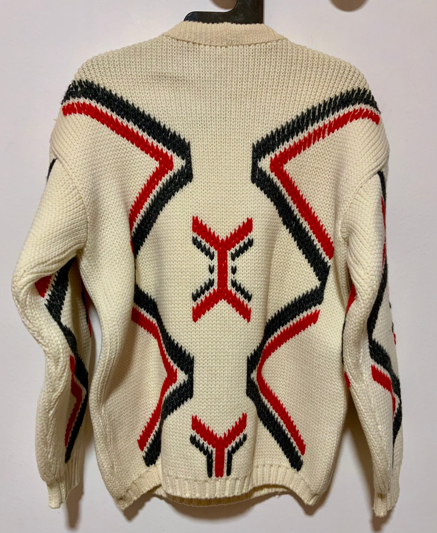 Gros Pull tricoté Laine Vintage Pépite