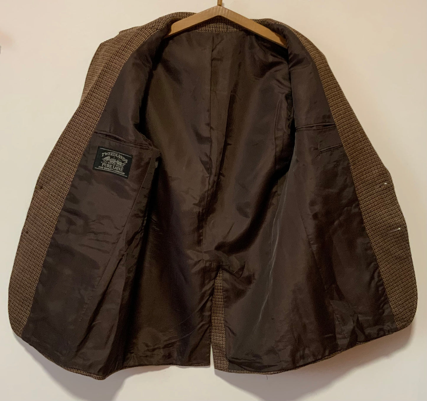 Veste Blazer À carreaux Pure Laine Vintage